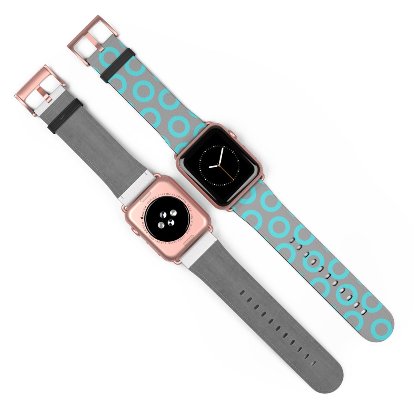 Fishman Donut Apple Watch Band | Turquoise/Gray | 2 lengths available