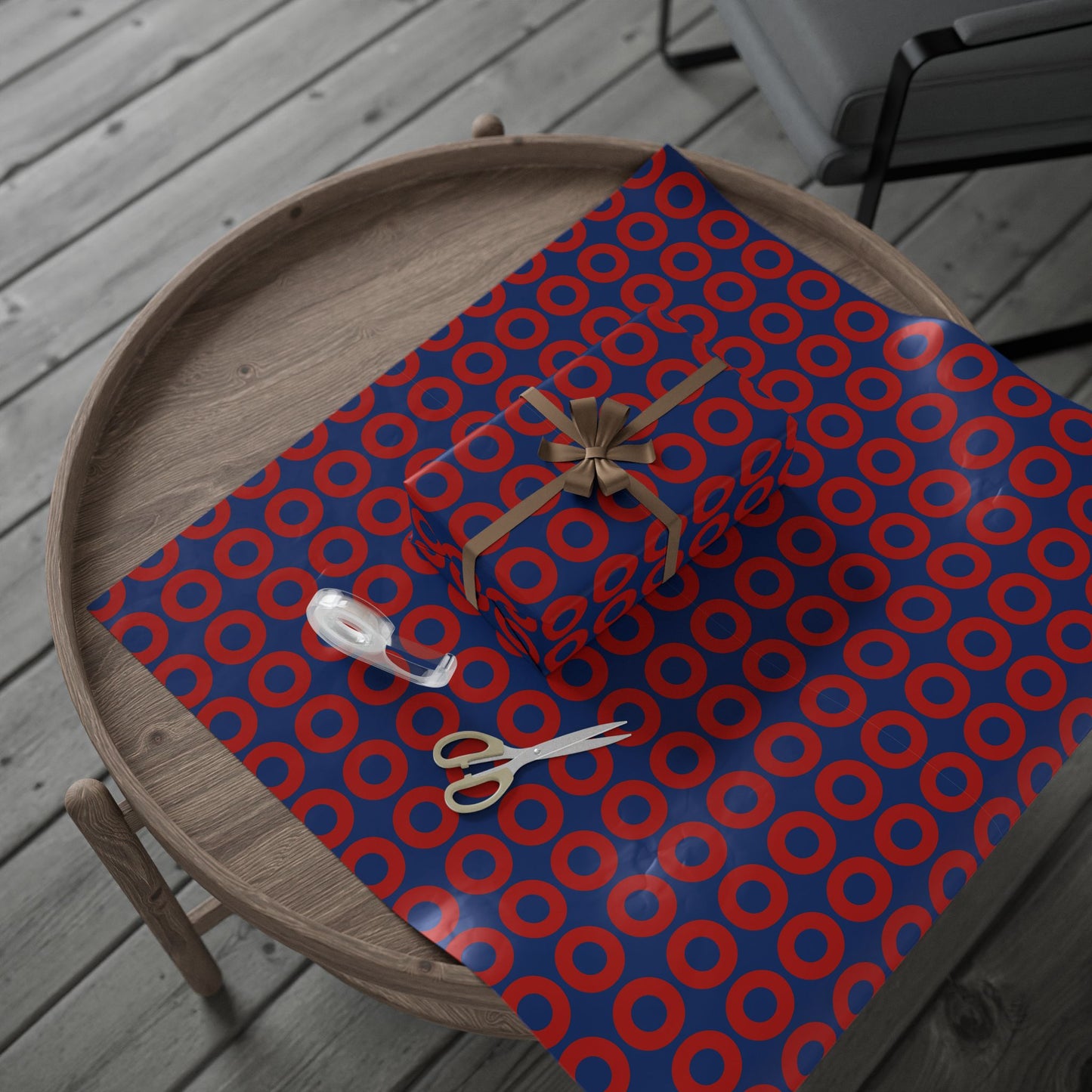 Fishman Donut Wrapping Paper | Red/Blue | 3 sizes