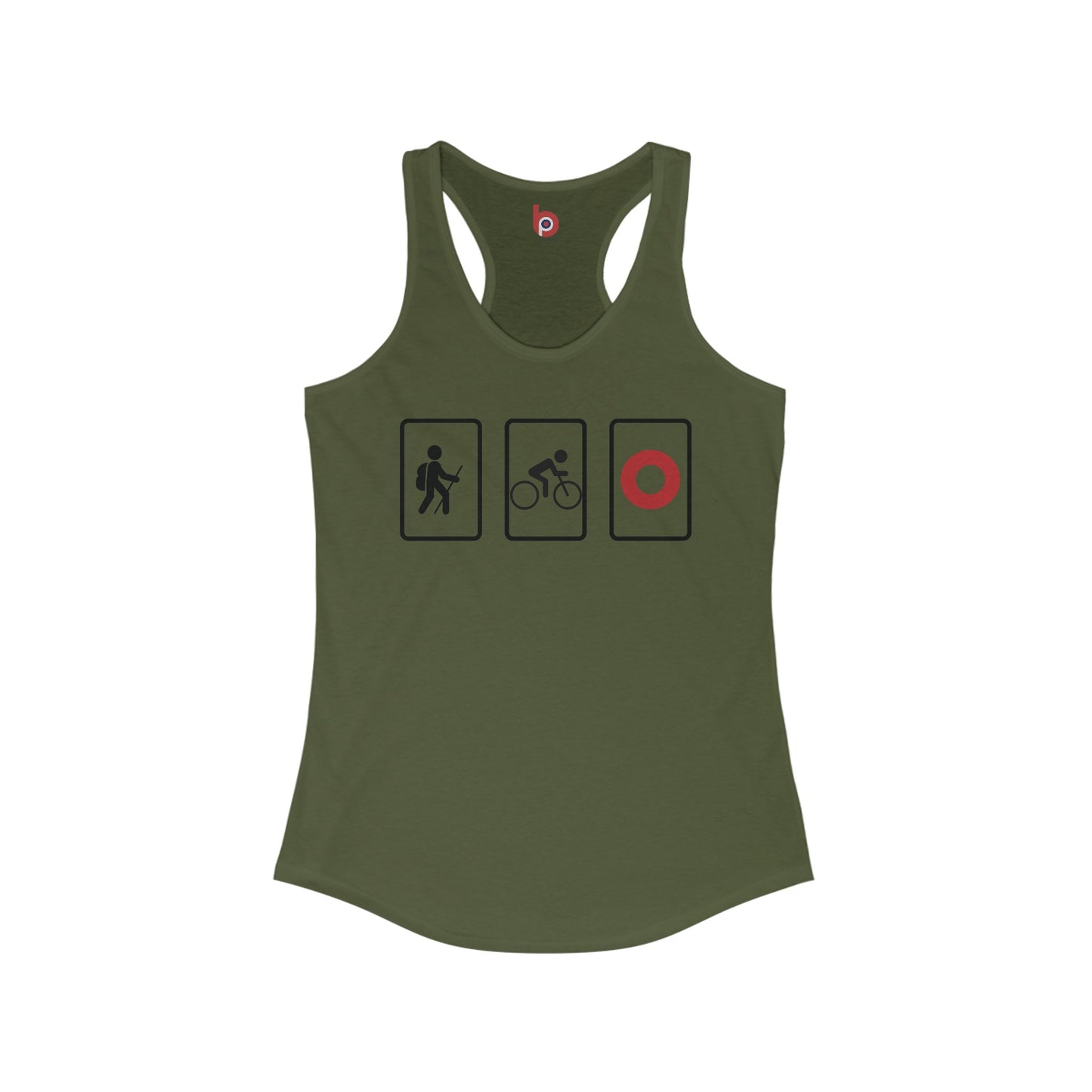 Phish Women's Tank Top | Hike, Bike, Phish | Lot and Concert Racerback Tank