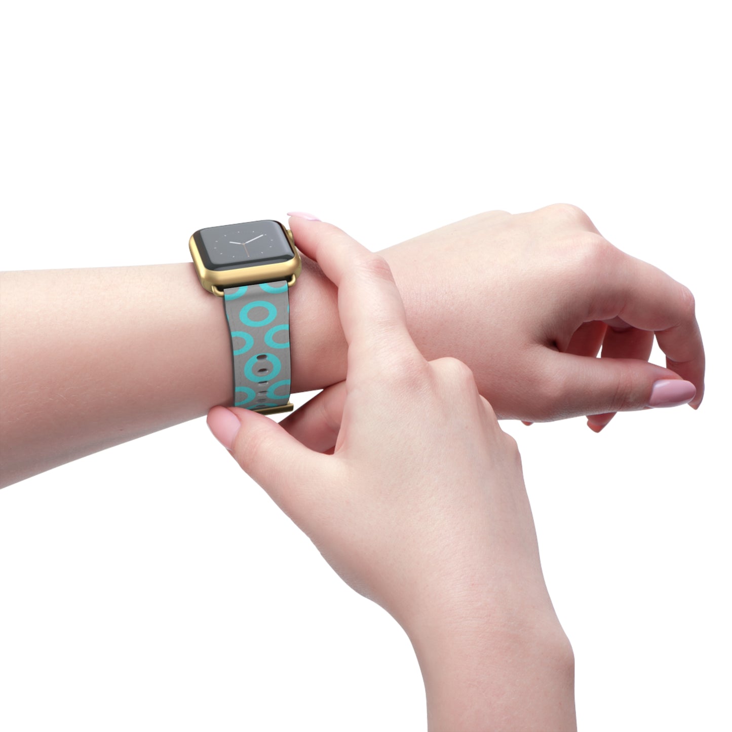 Fishman Donut Apple Watch Band | Turquoise/Gray | 2 lengths available