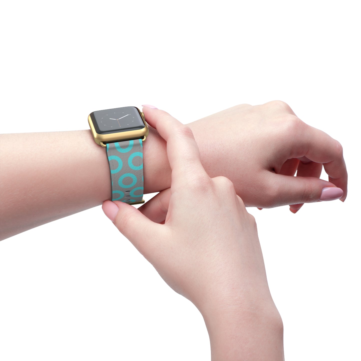 Fishman Donut Apple Watch Band | Turquoise/Gray | 2 lengths available