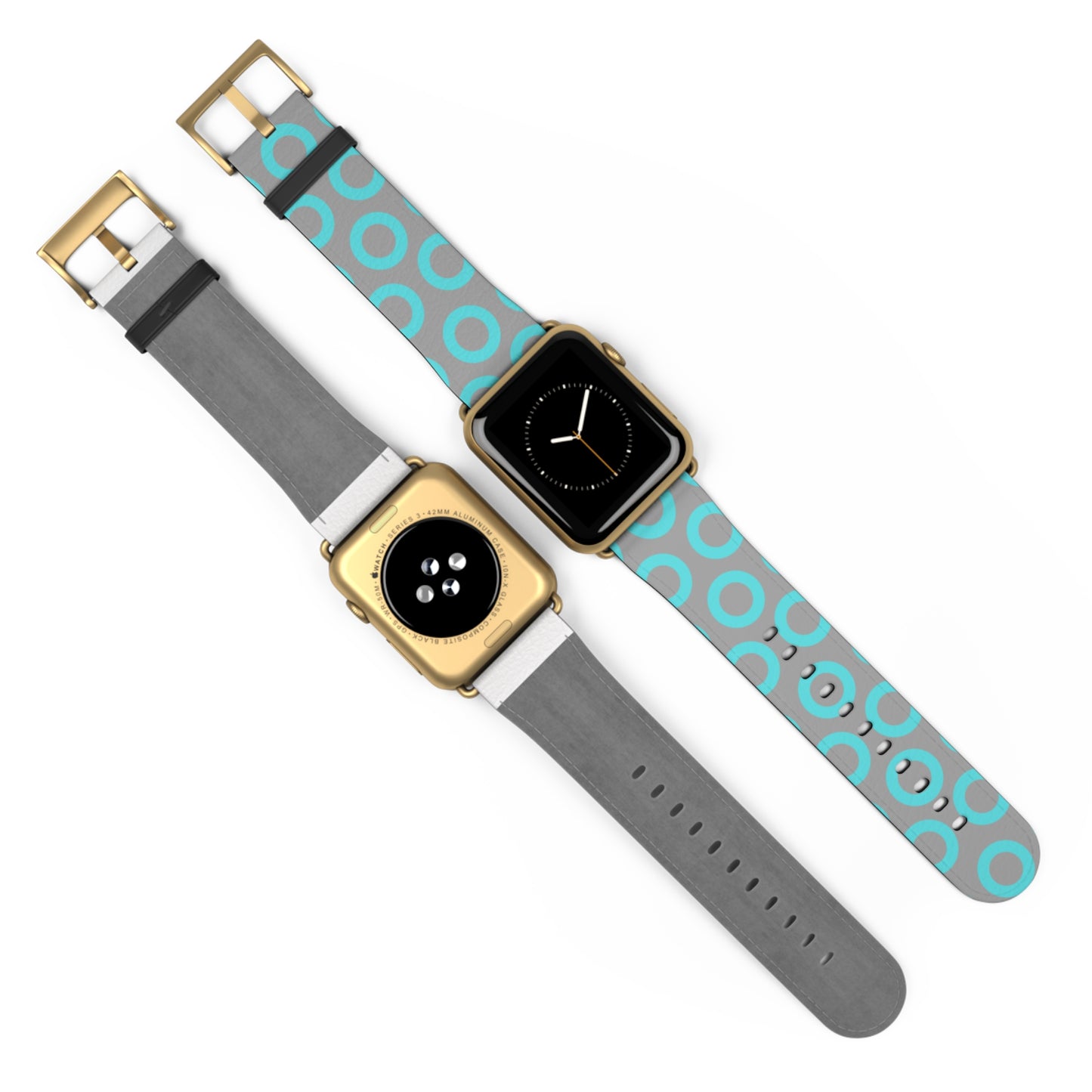 Fishman Donut Apple Watch Band | Turquoise/Gray | 2 lengths available