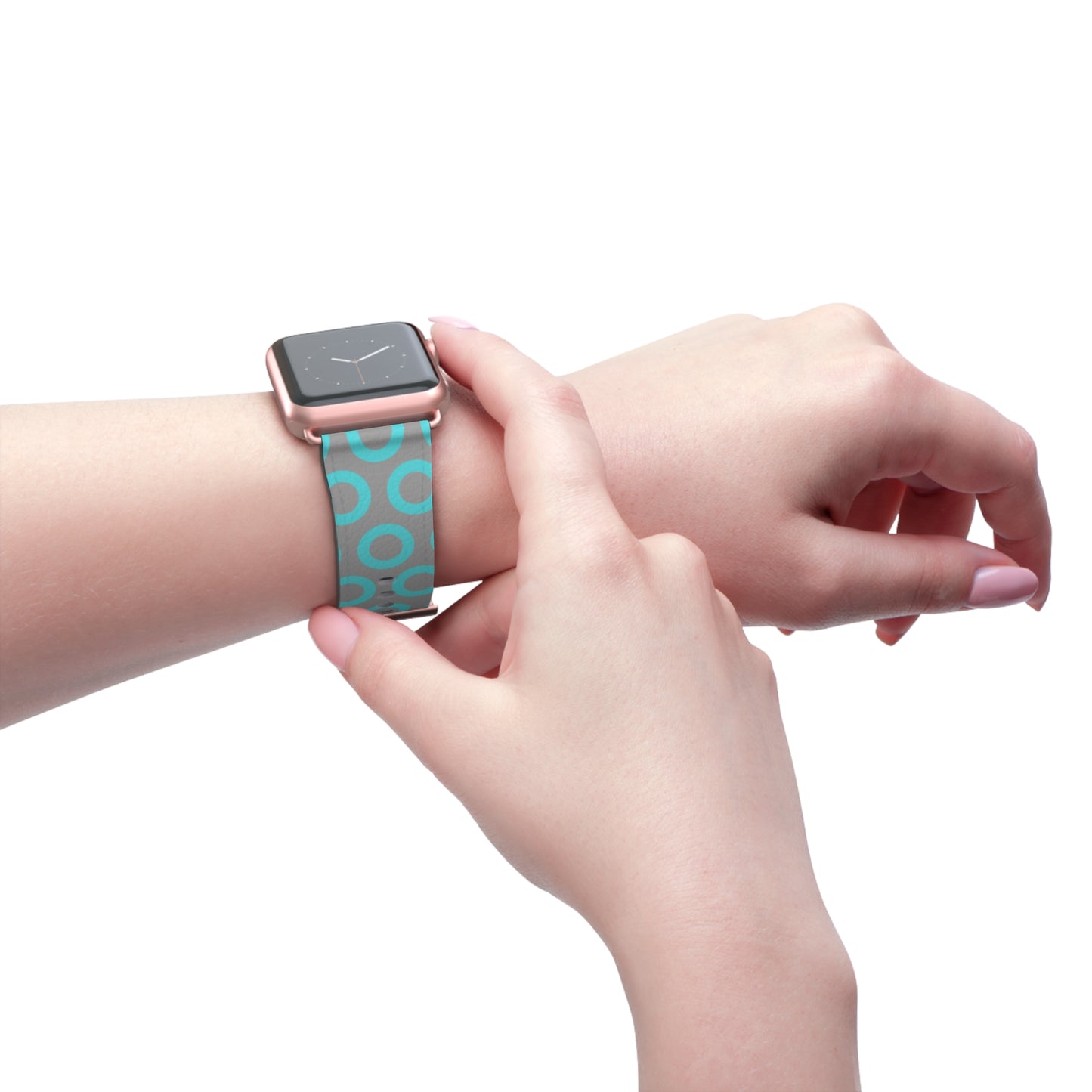 Fishman Donut Apple Watch Band | Turquoise/Gray | 2 lengths available