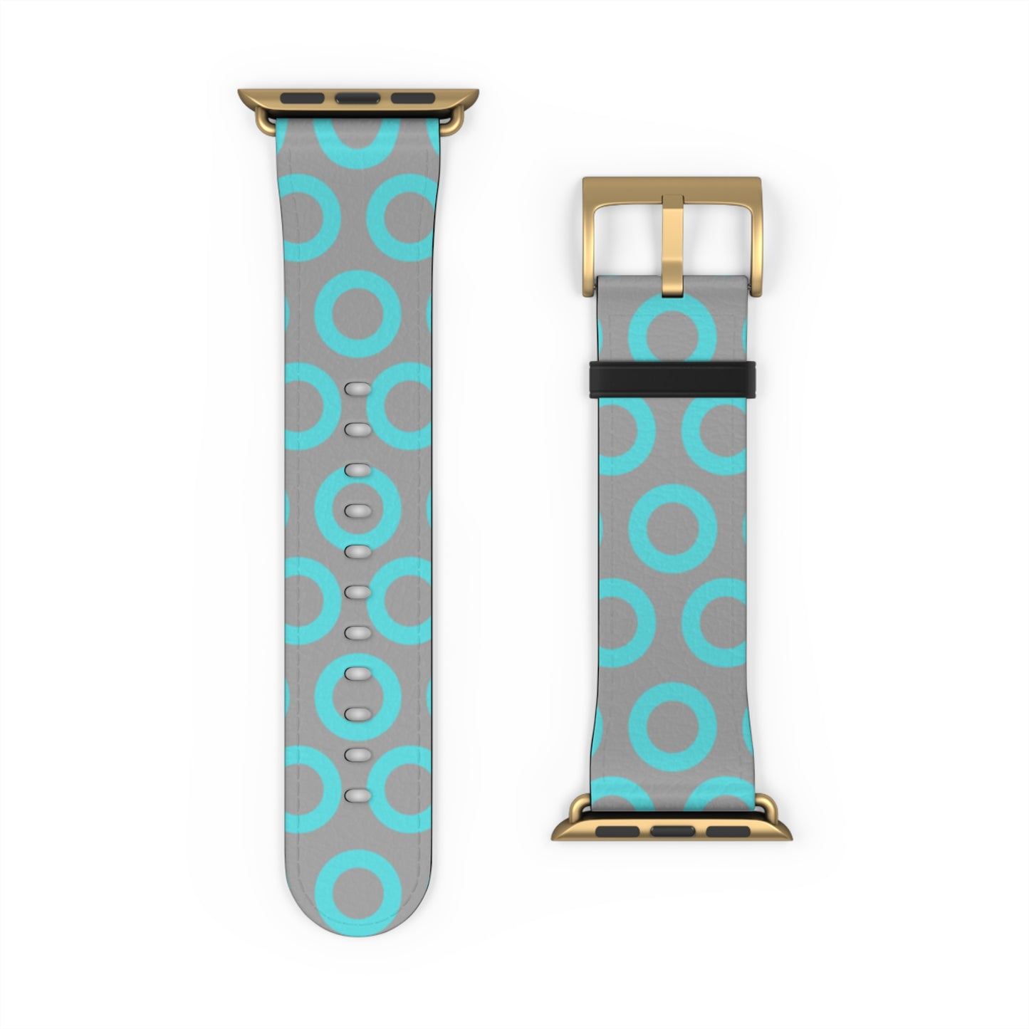 Fishman Donut Apple Watch Band | Turquoise/Gray | 2 lengths available