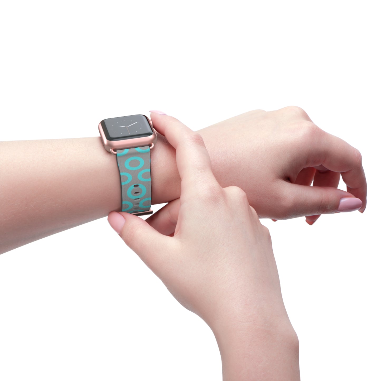Fishman Donut Apple Watch Band | Turquoise/Gray | 2 lengths available