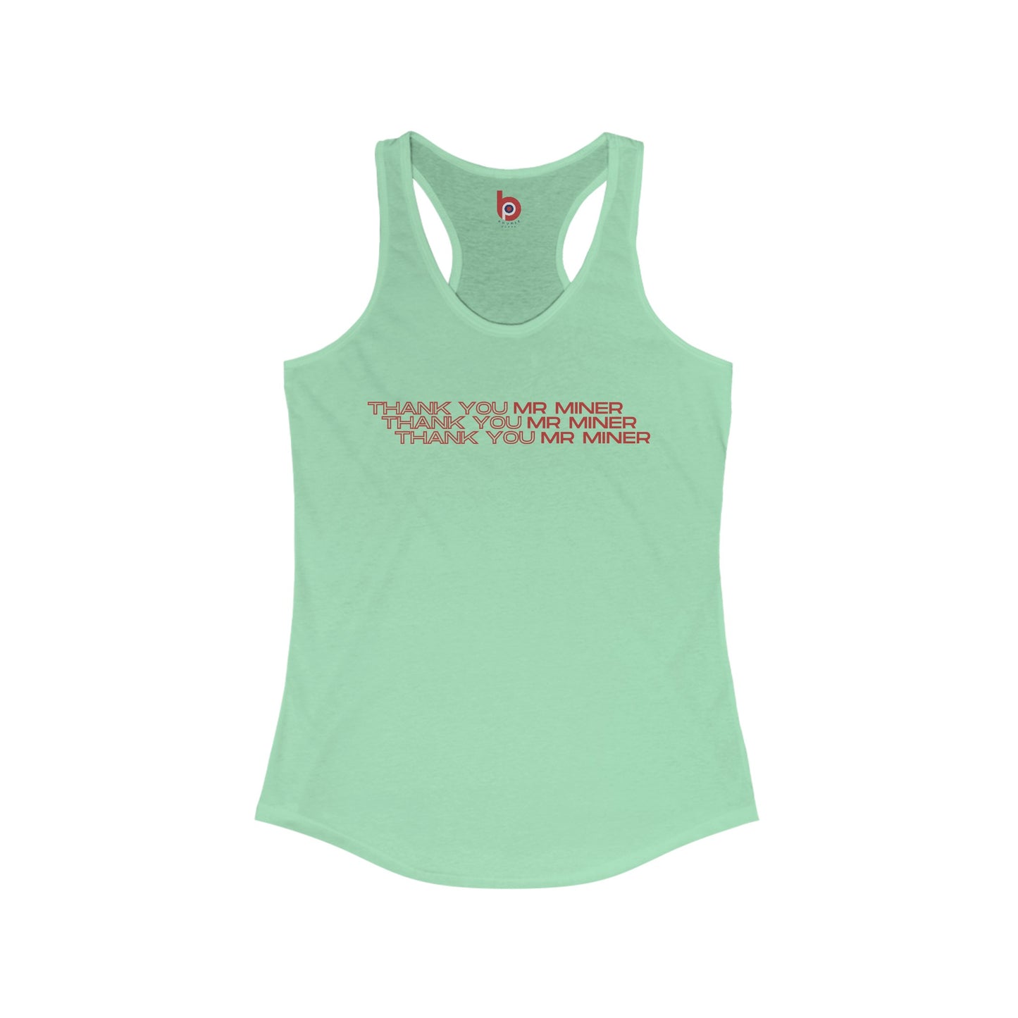 Phish Women's Tank Top | Thank You Mr. Miner | Lot and Concert Racerback Tank