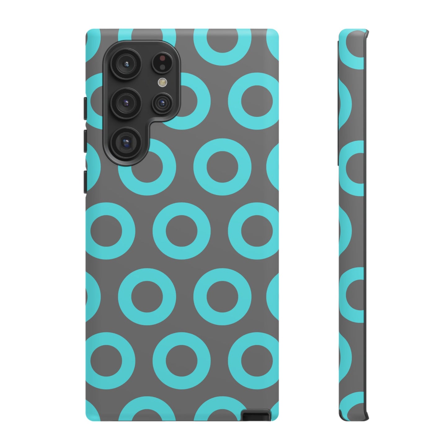 Fishman Donut Phone Case | Turquoise/Gray | | iPhone, Google, Samsung |