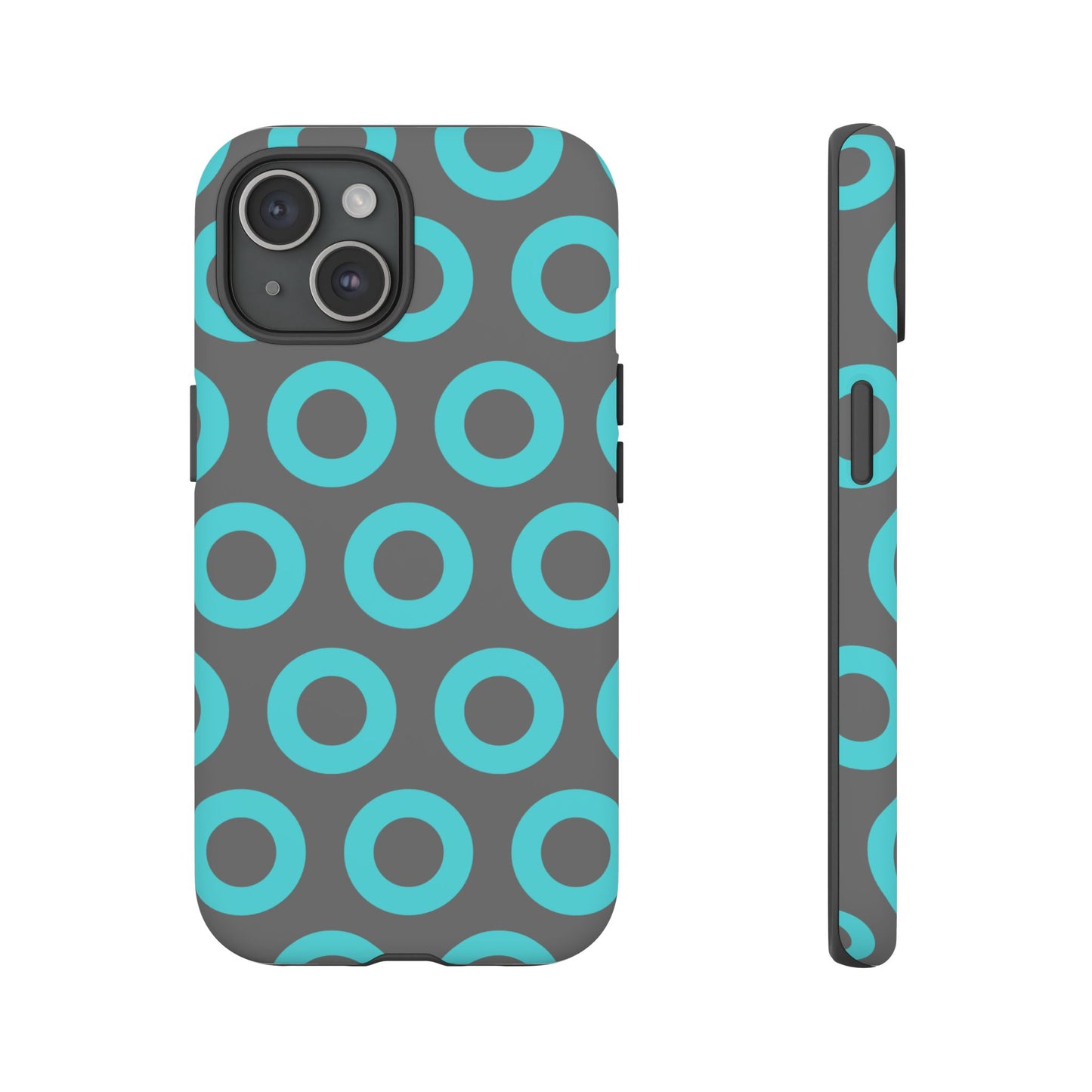 Fishman Donut Phone Case | Turquoise/Gray | | iPhone, Google, Samsung |