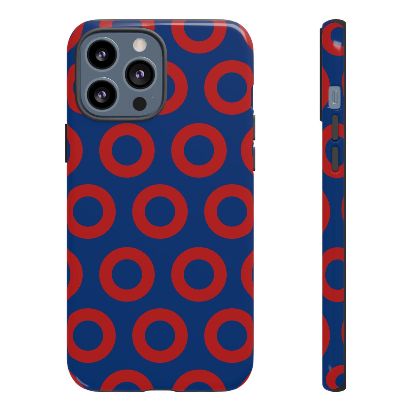 Fishman Donut Phone Case | Red/Blue | iPhone, Google, Samsung