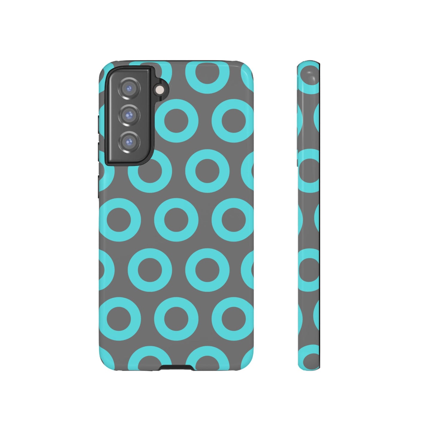 Fishman Donut Phone Case | Turquoise/Gray | | iPhone, Google, Samsung |