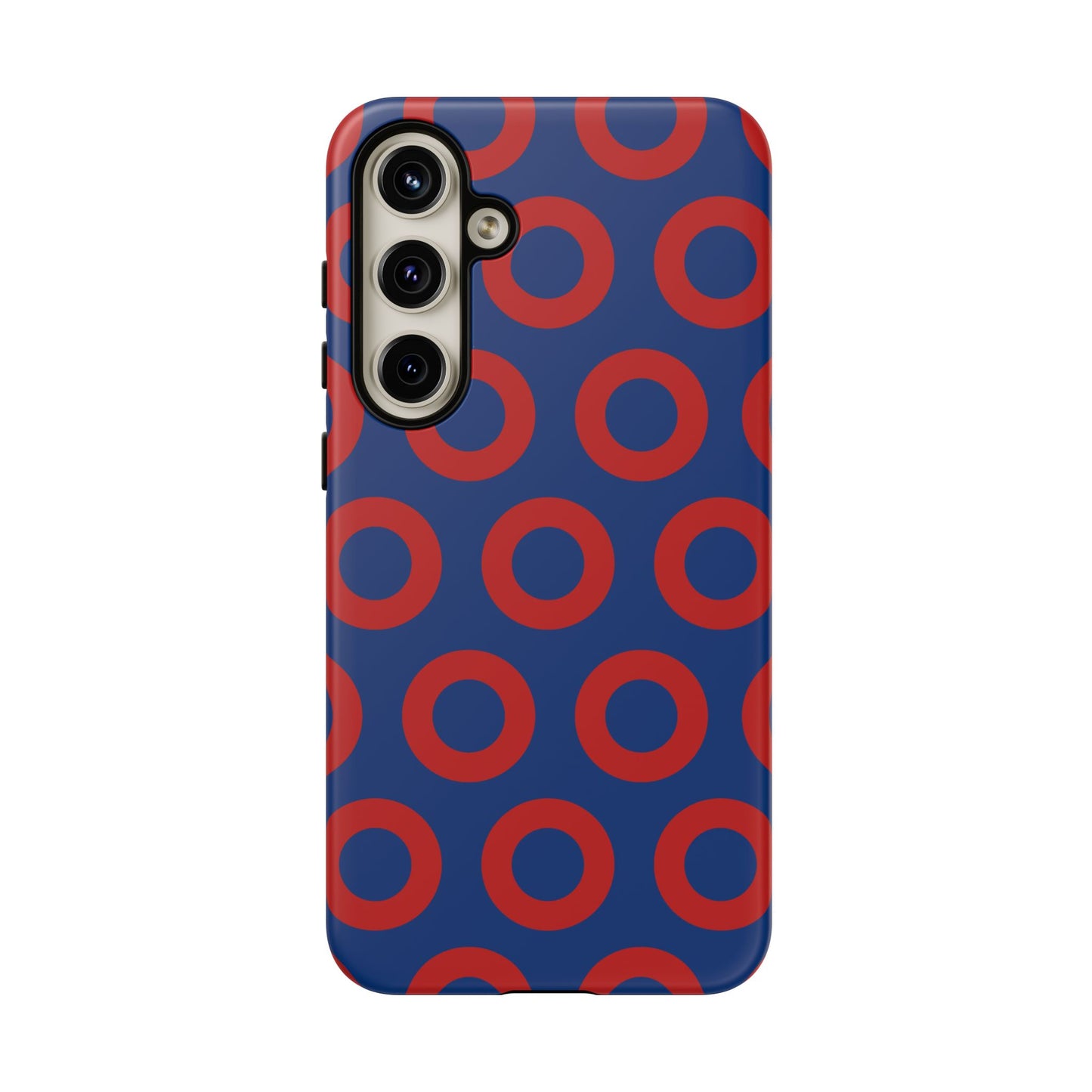 Fishman Donut Phone Case | Red/Blue | iPhone, Google, Samsung