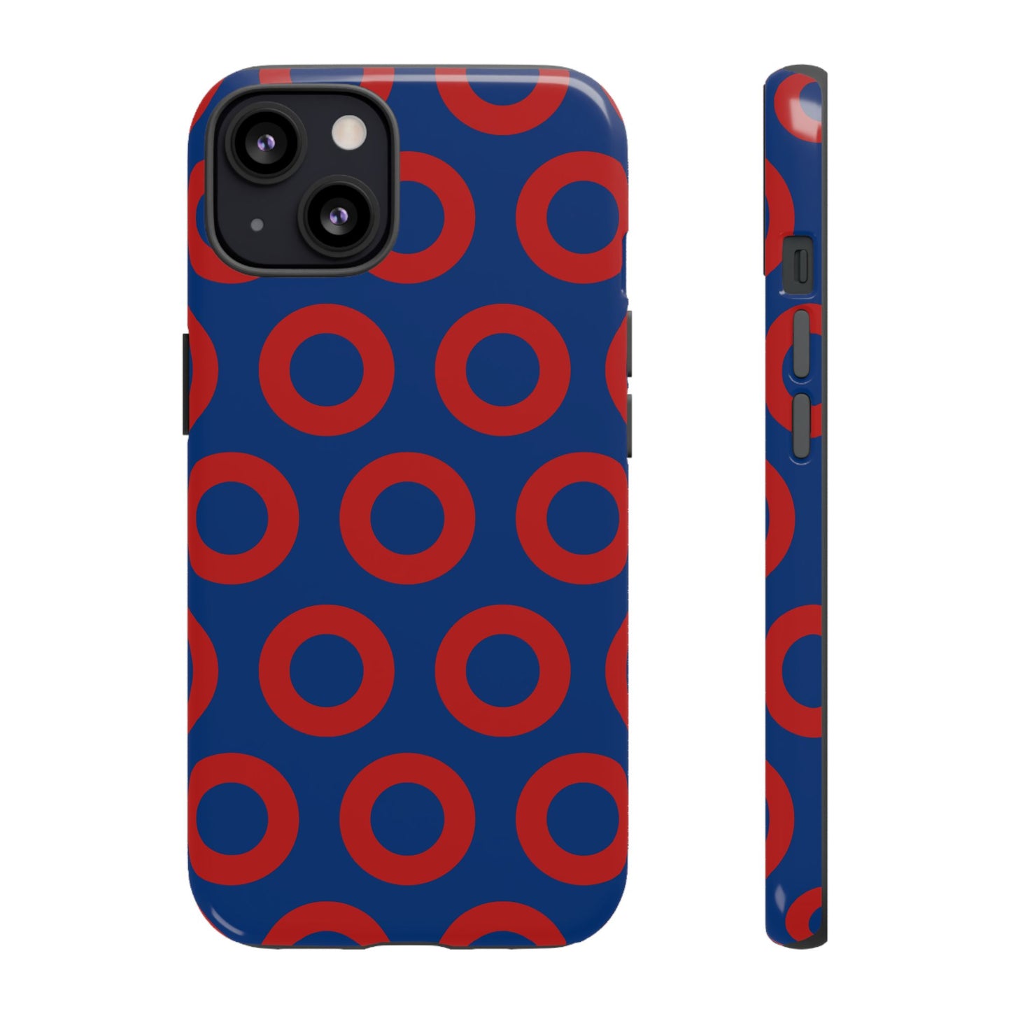 Fishman Donut Phone Case | Red/Blue | iPhone, Google, Samsung