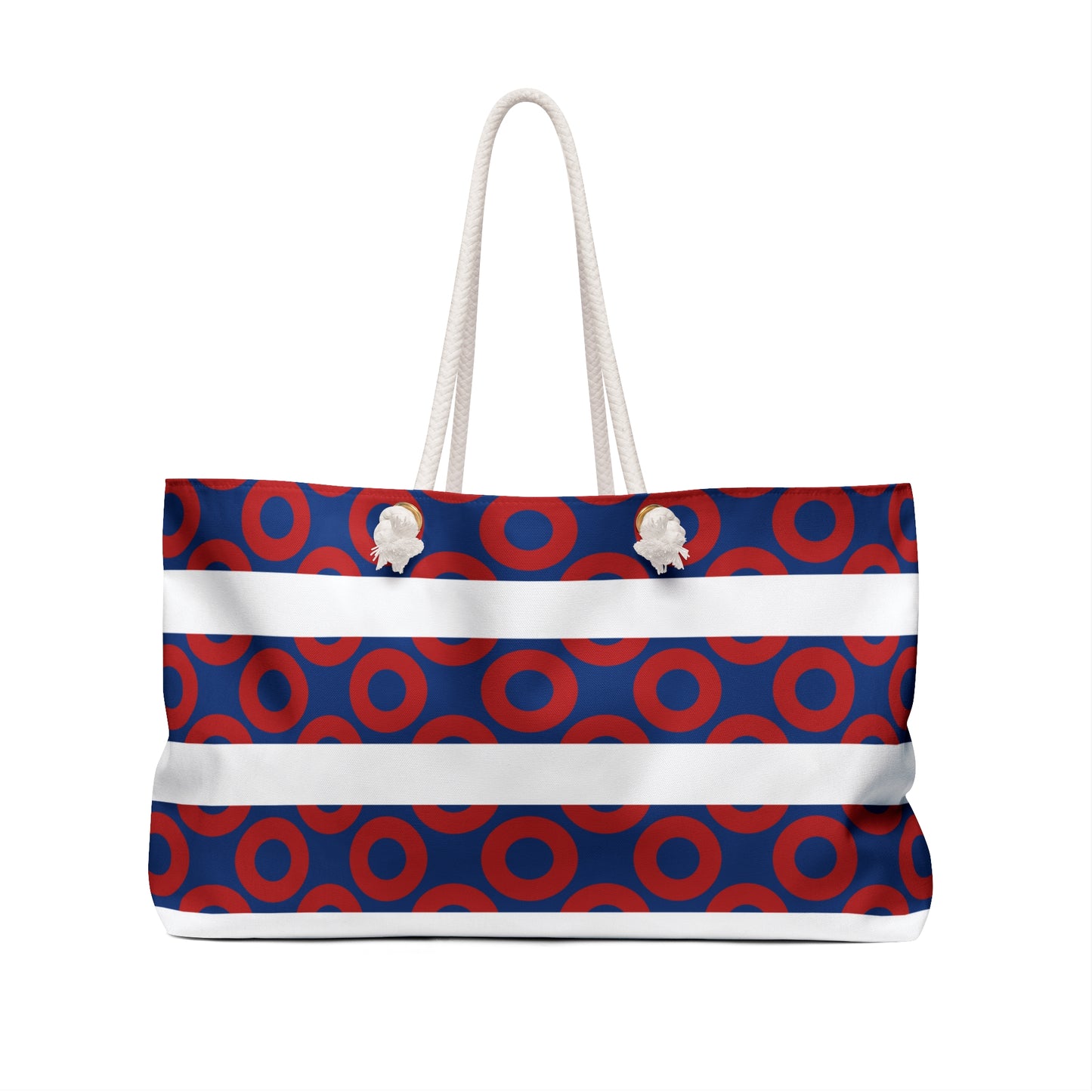 Fishman Donut Weekender Bag | Nautical Stripe | Large Beach Bag