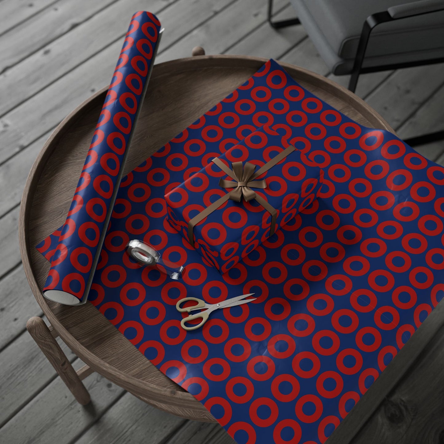 Fishman Donut Wrapping Paper | Red/Blue | 3 sizes