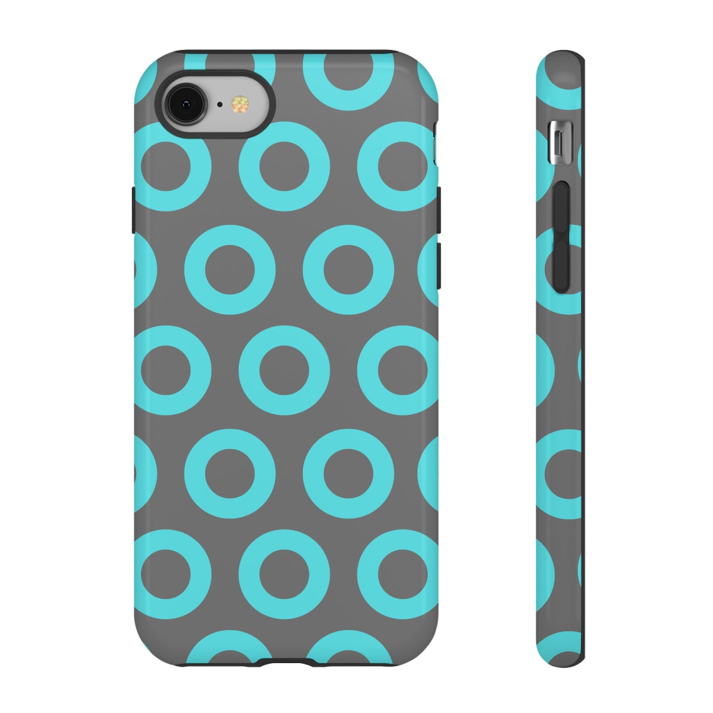 Fishman Donut Phone Case | Turquoise/Gray | | iPhone, Google, Samsung |