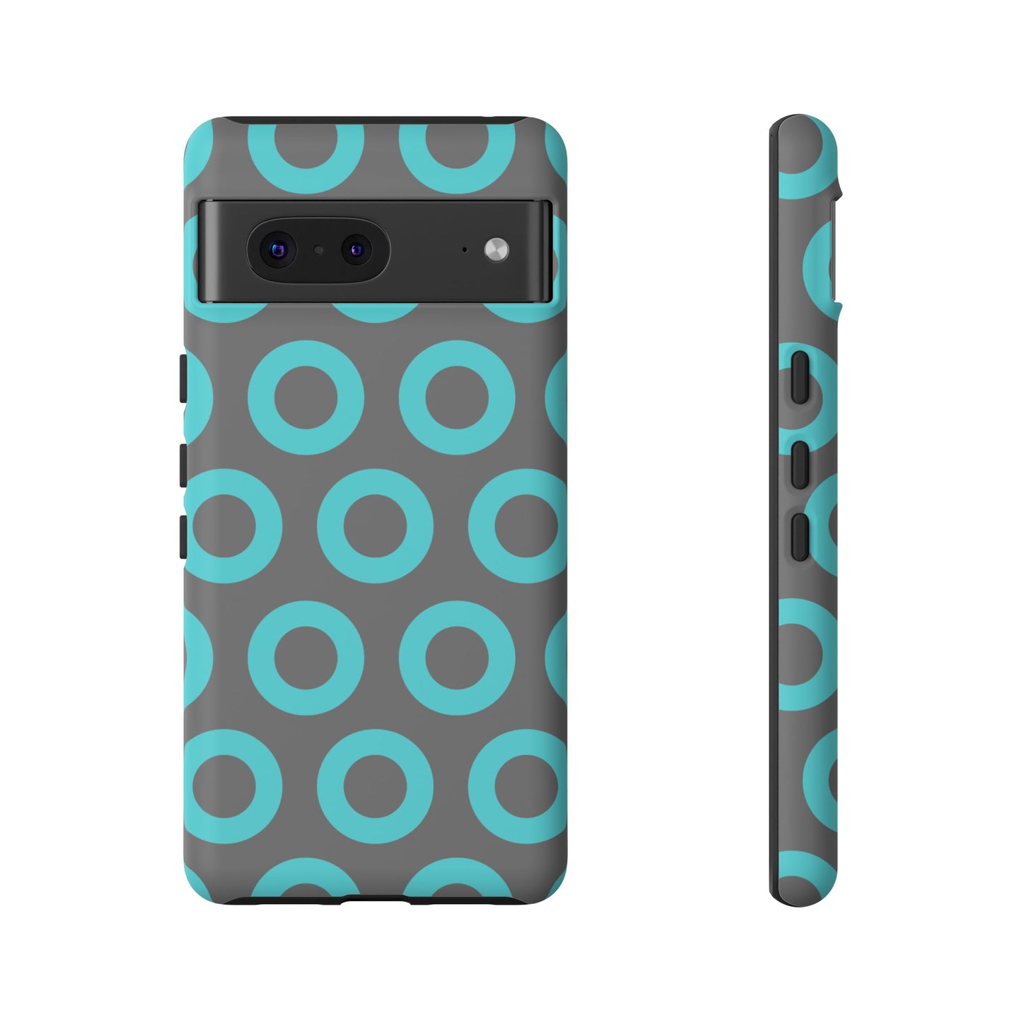 Fishman Donut Phone Case | Turquoise/Gray | | iPhone, Google, Samsung |