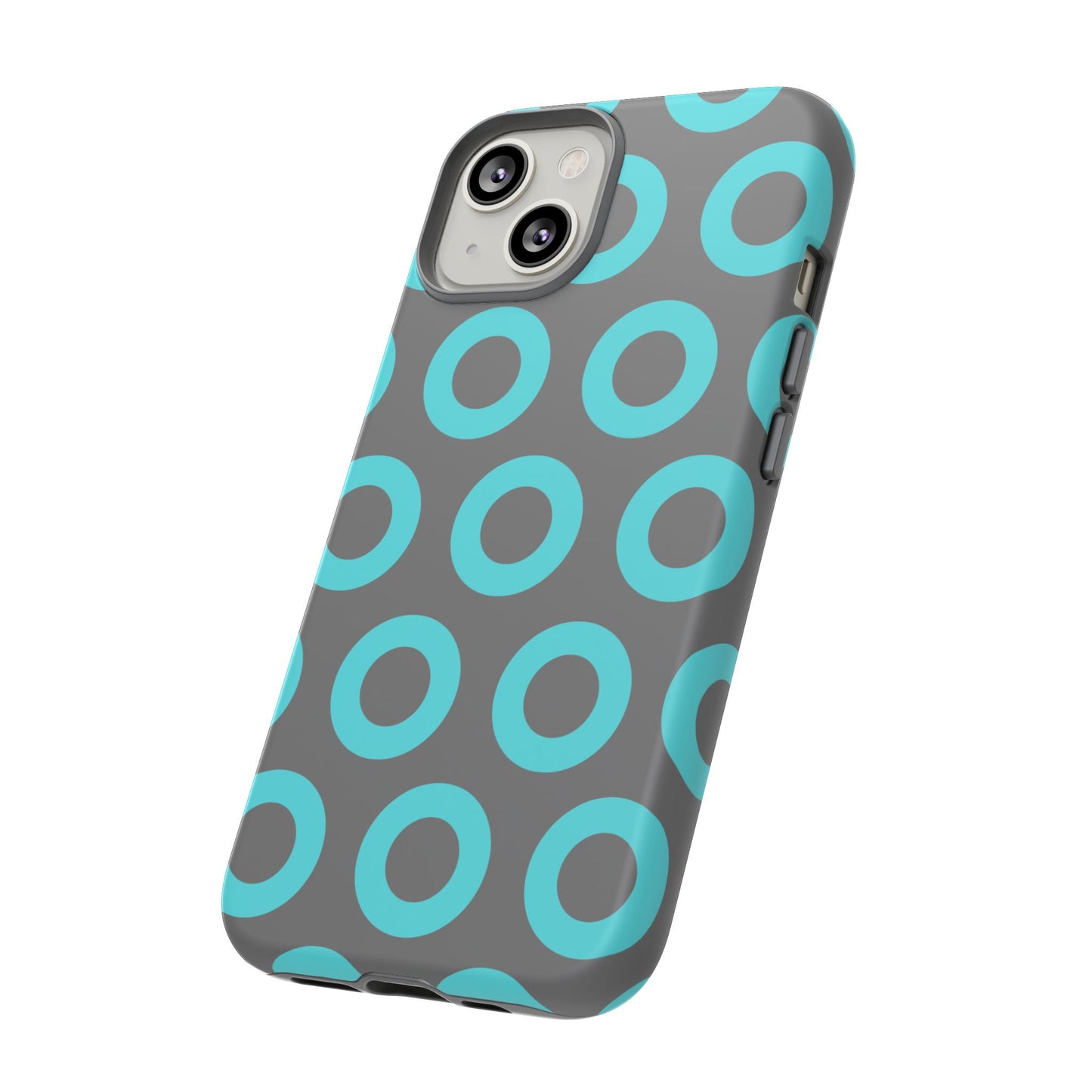 Fishman Donut Phone Case | Turquoise/Gray | | iPhone, Google, Samsung |