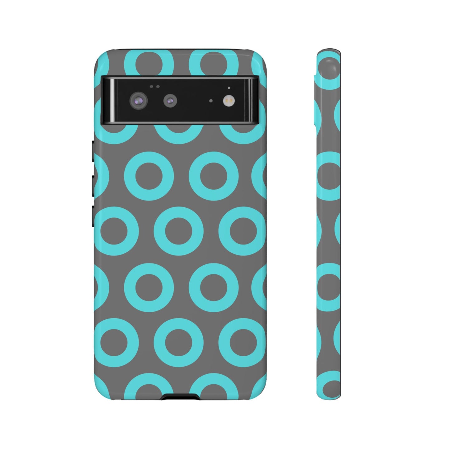 Fishman Donut Phone Case | Turquoise/Gray | | iPhone, Google, Samsung |