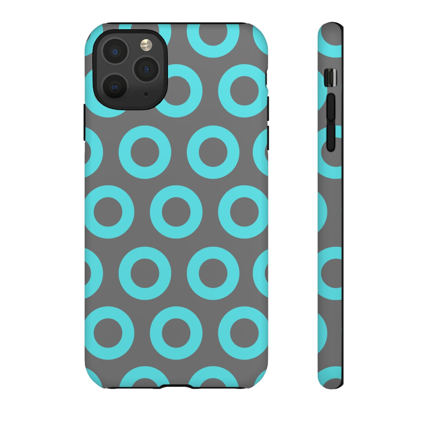 Fishman Donut Phone Case | Turquoise/Gray | | iPhone, Google, Samsung |