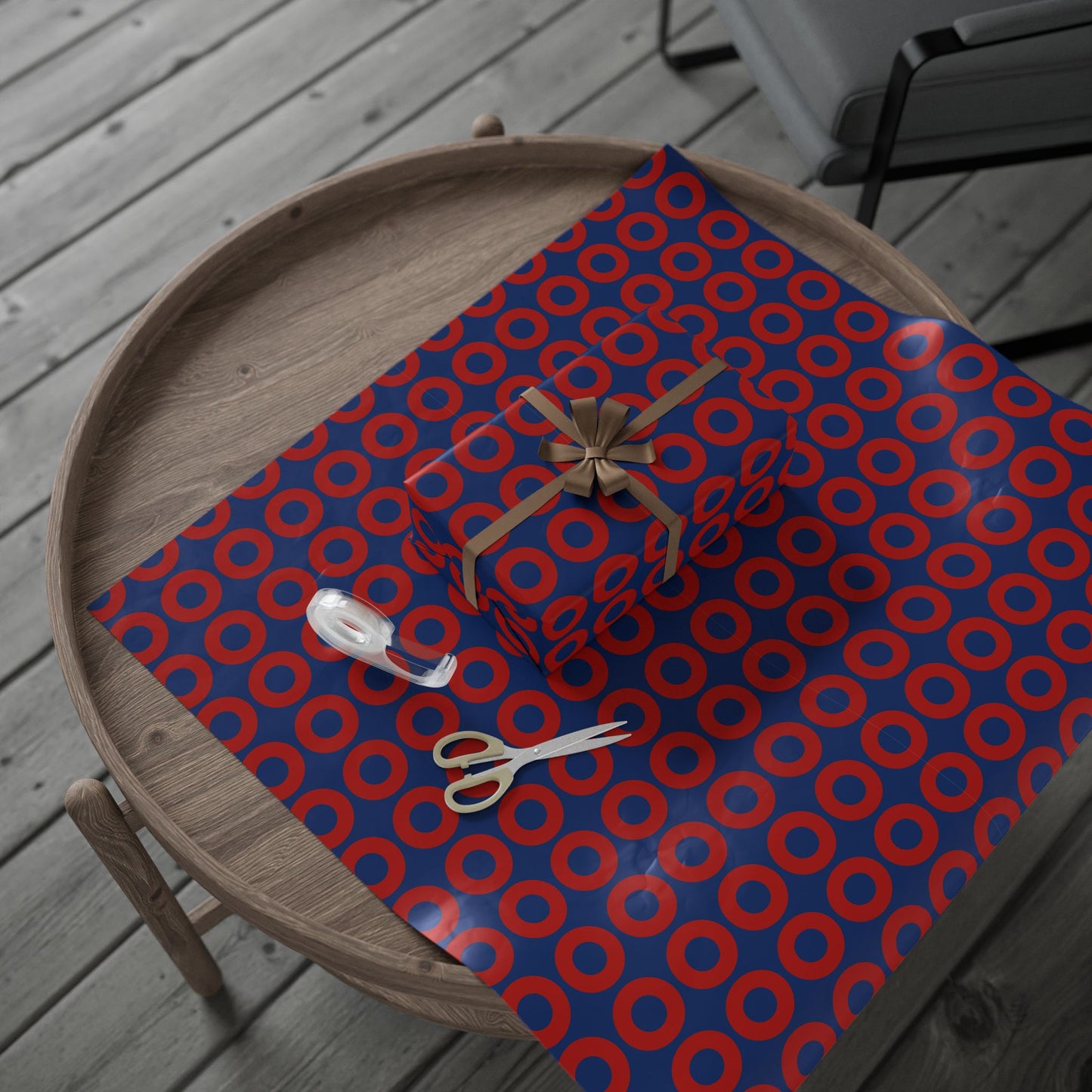 Fishman Donut Wrapping Paper | Red/Blue | 3 sizes