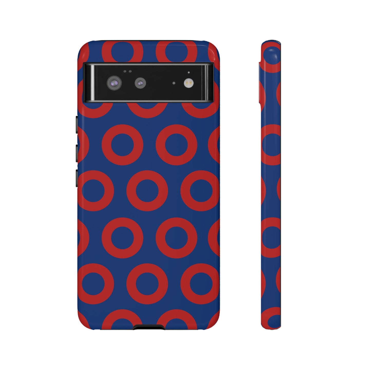 Fishman Donut Phone Case | Red/Blue | iPhone, Google, Samsung