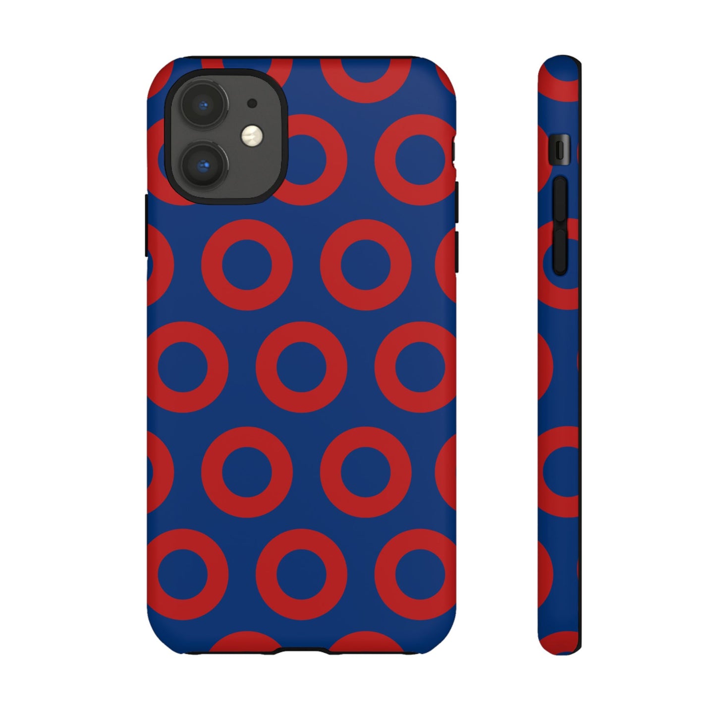 Fishman Donut Phone Case | Red/Blue | iPhone, Google, Samsung