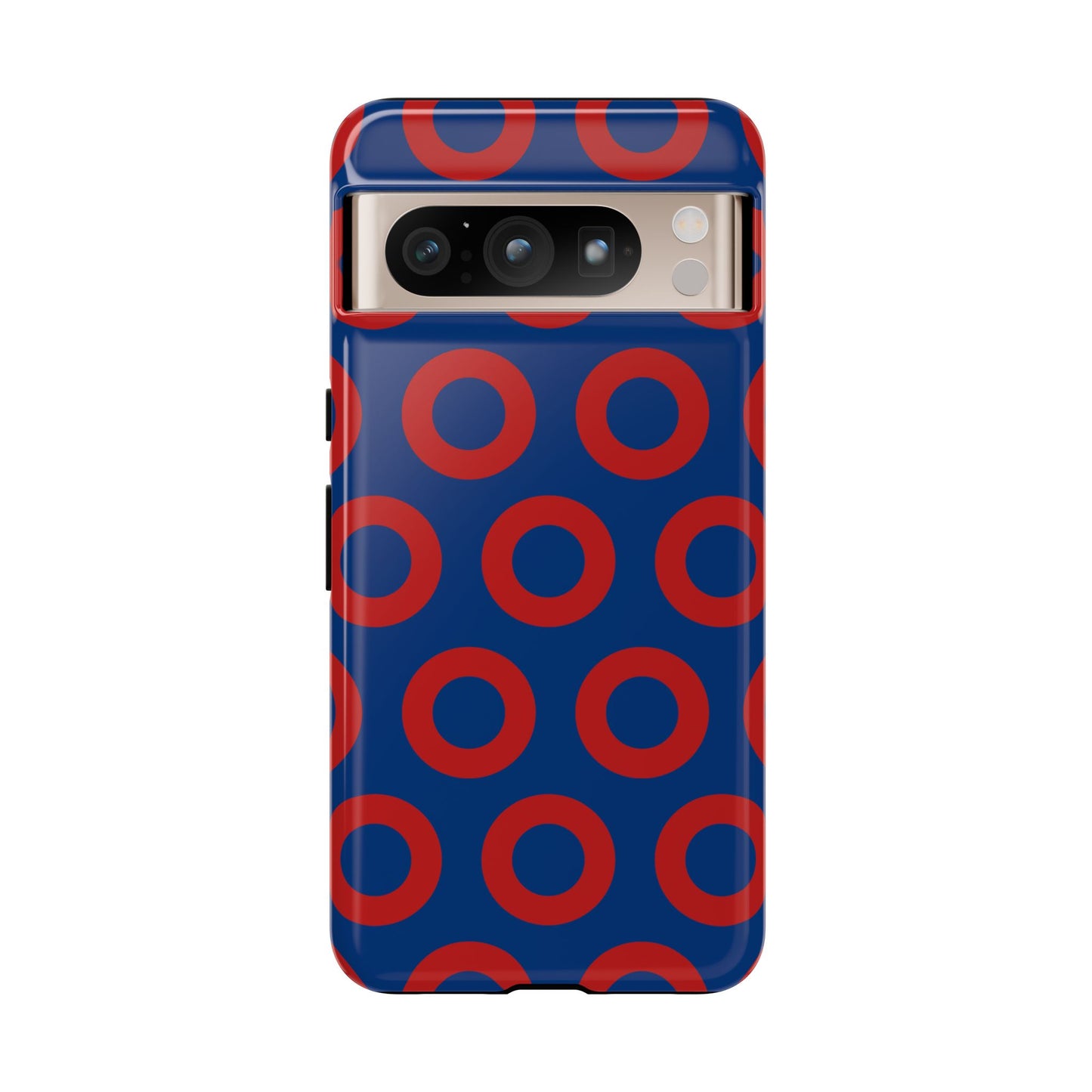 Fishman Donut Phone Case | Red/Blue | iPhone, Google, Samsung