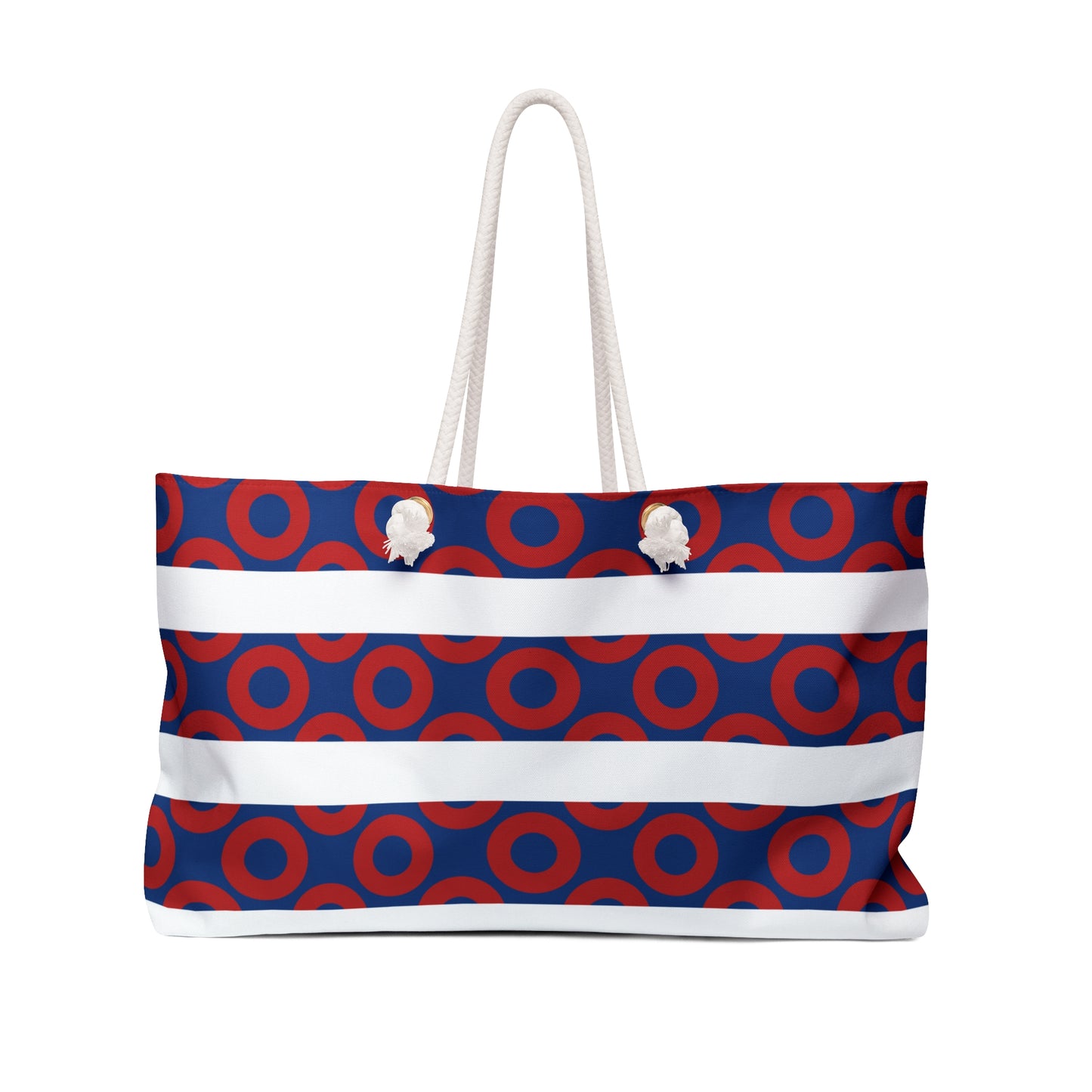 Fishman Donut Weekender Bag | Nautical Stripe | Large Beach Bag