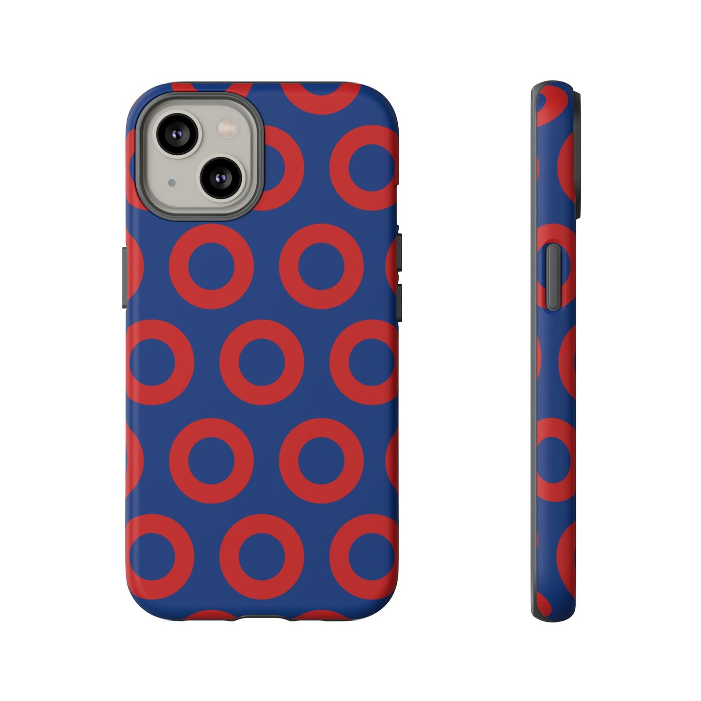 Fishman Donut Phone Case | Red/Blue | iPhone, Google, Samsung