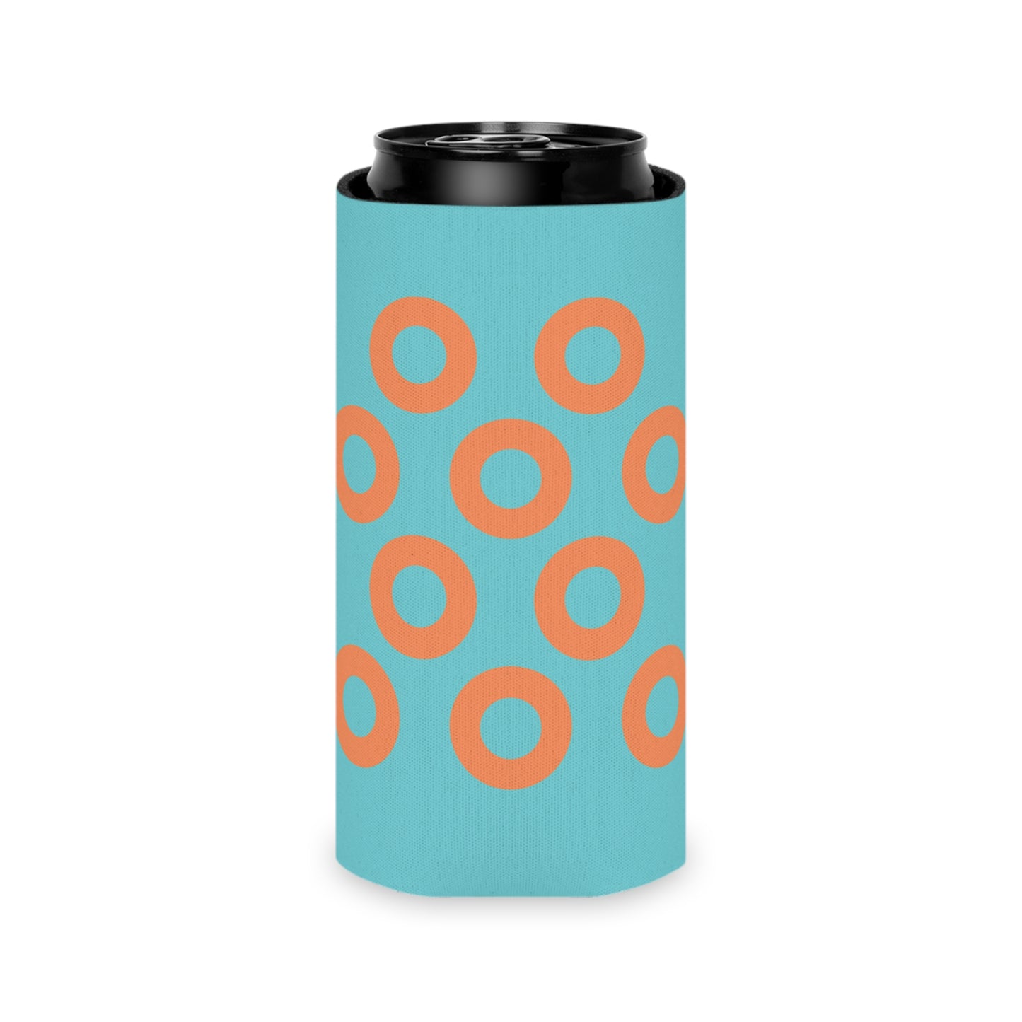 Phish Donut Koozie | Turquoise /Orange | Can Cooler Sleeve