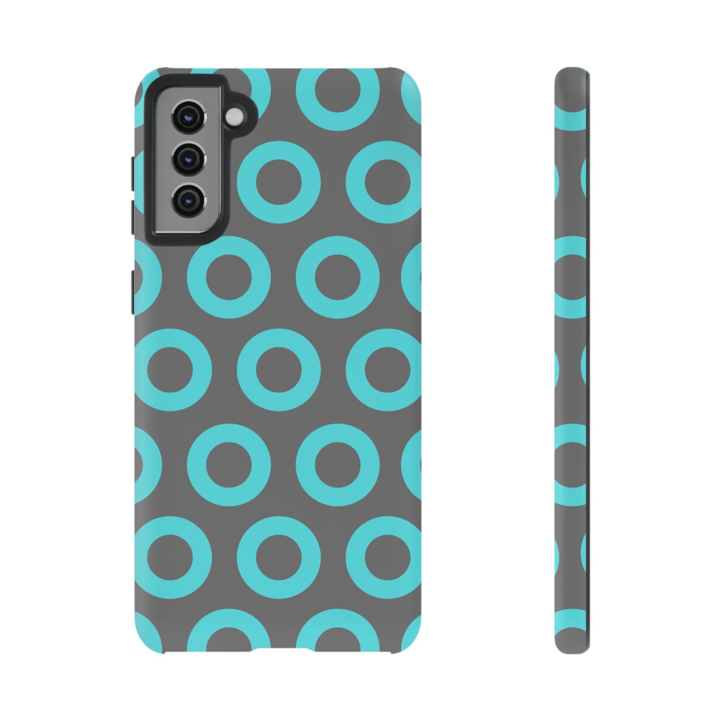 Fishman Donut Phone Case | Turquoise/Gray | | iPhone, Google, Samsung |