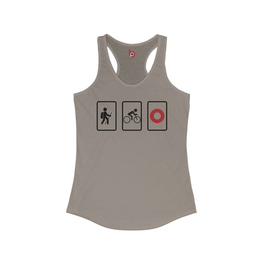 Phish Women's Tank Top | Hike, Bike, Phish | Lot and Concert Racerback Tank