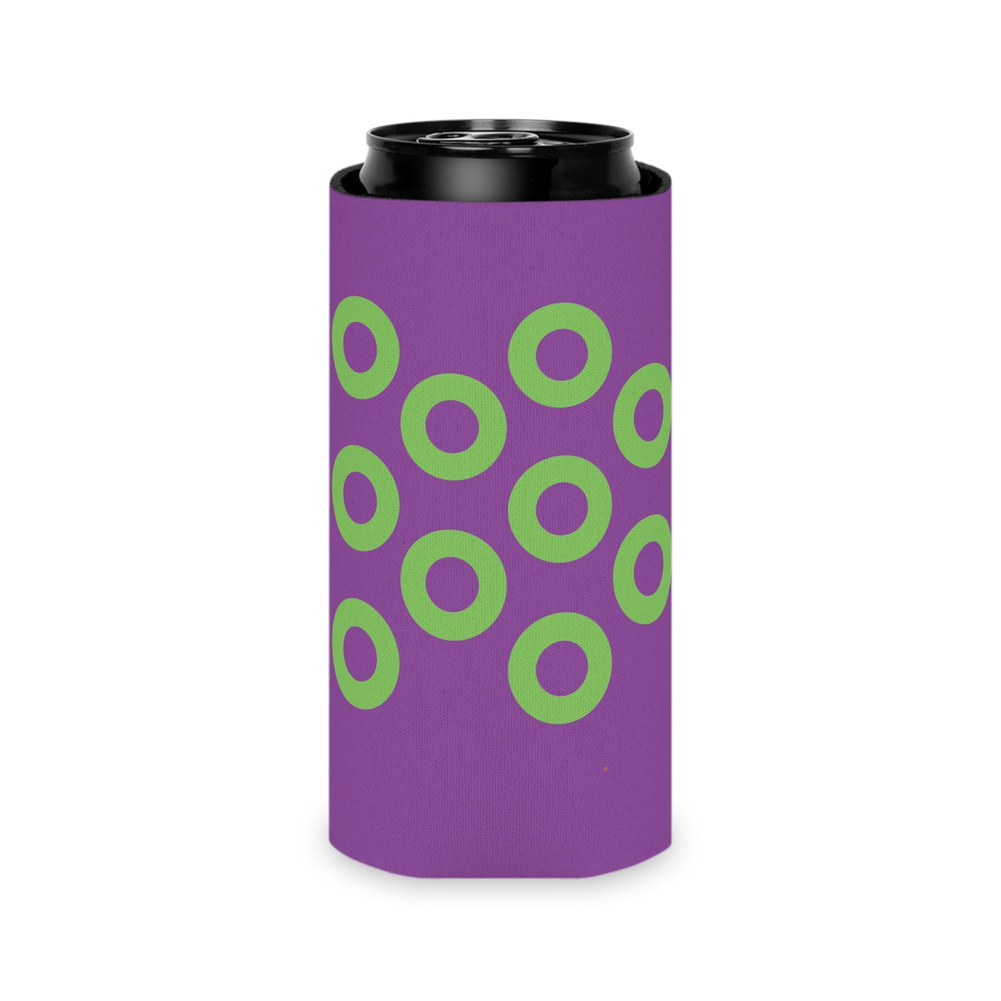 Phish Donut Koozie | Purple/Green | Can Cooler Sleeve