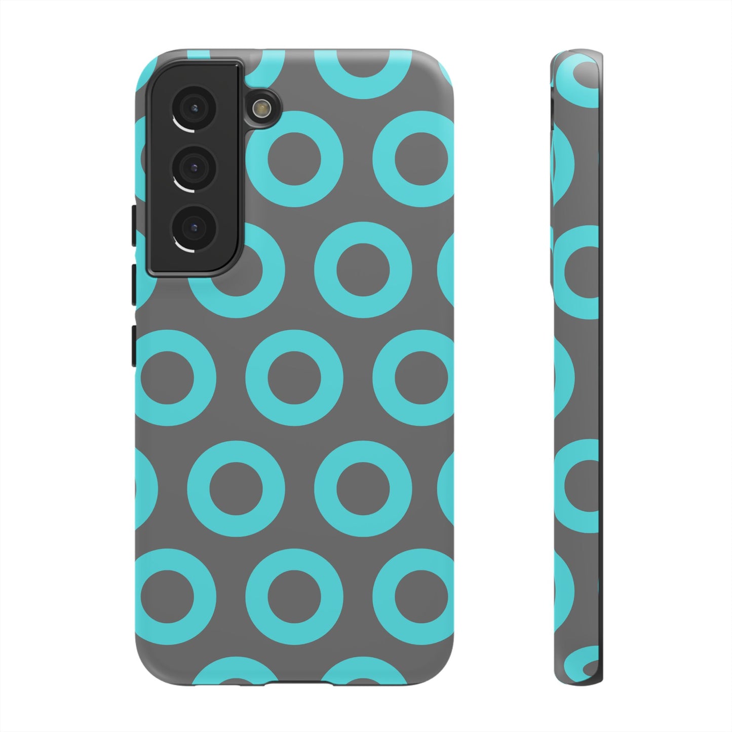 Fishman Donut Phone Case | Turquoise/Gray | | iPhone, Google, Samsung |