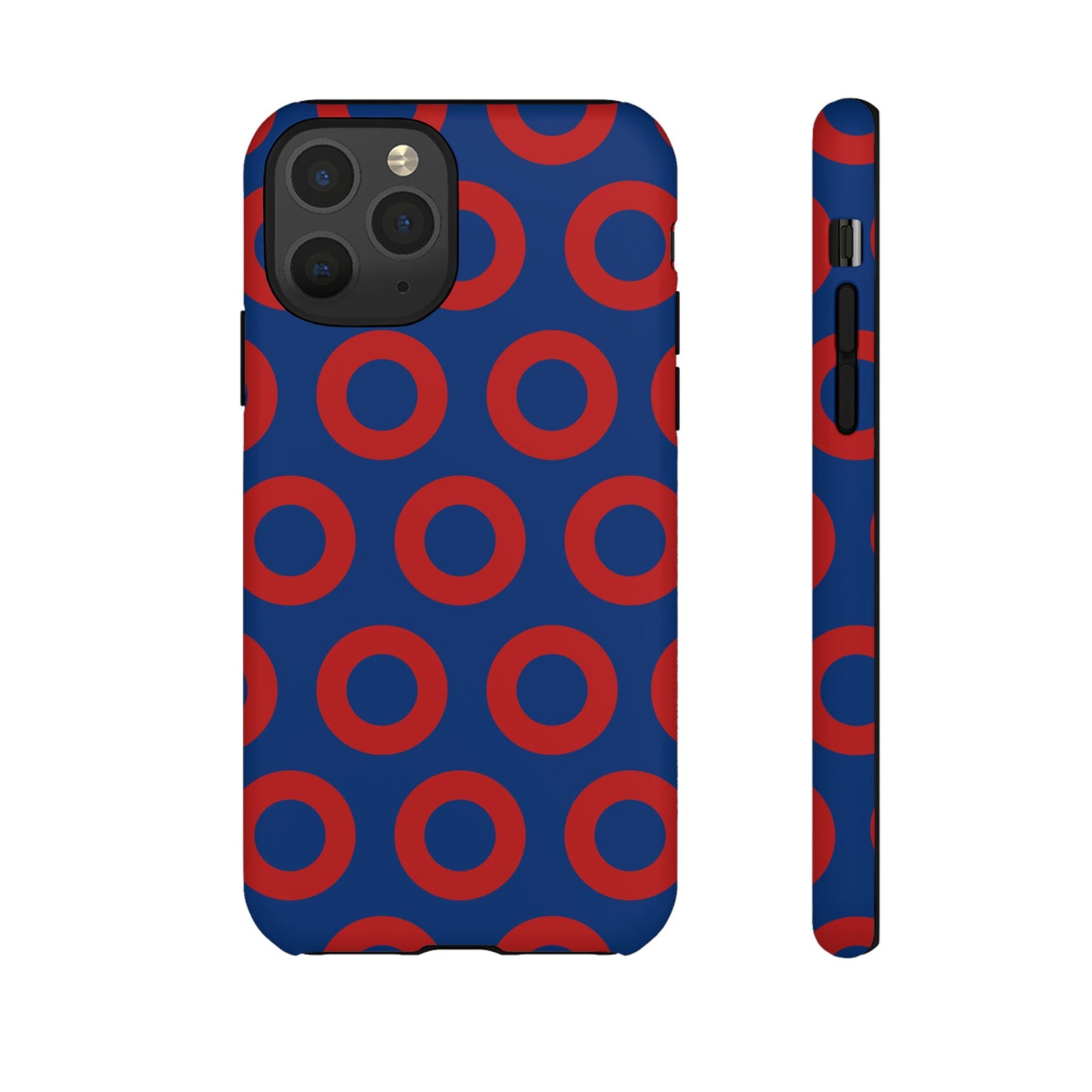 Fishman Donut Phone Case | Red/Blue | iPhone, Google, Samsung