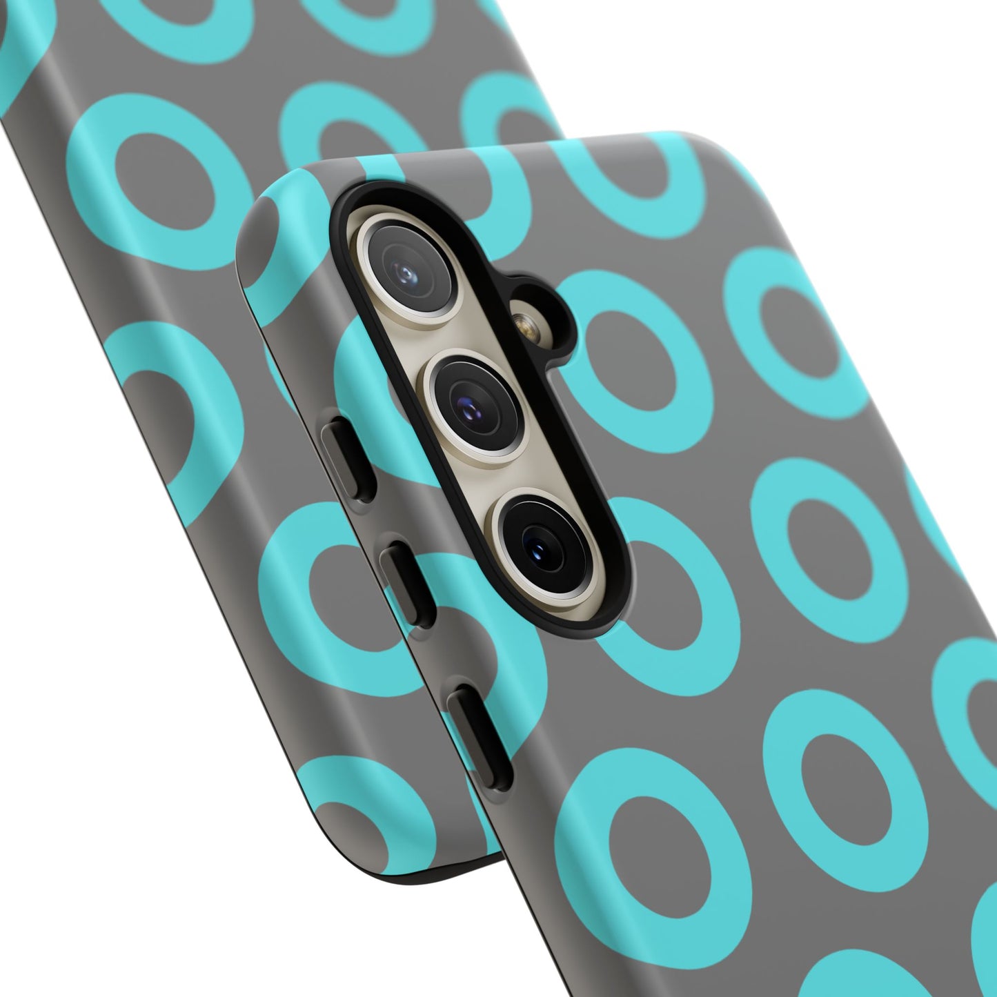 Fishman Donut Phone Case | Turquoise/Gray | | iPhone, Google, Samsung |