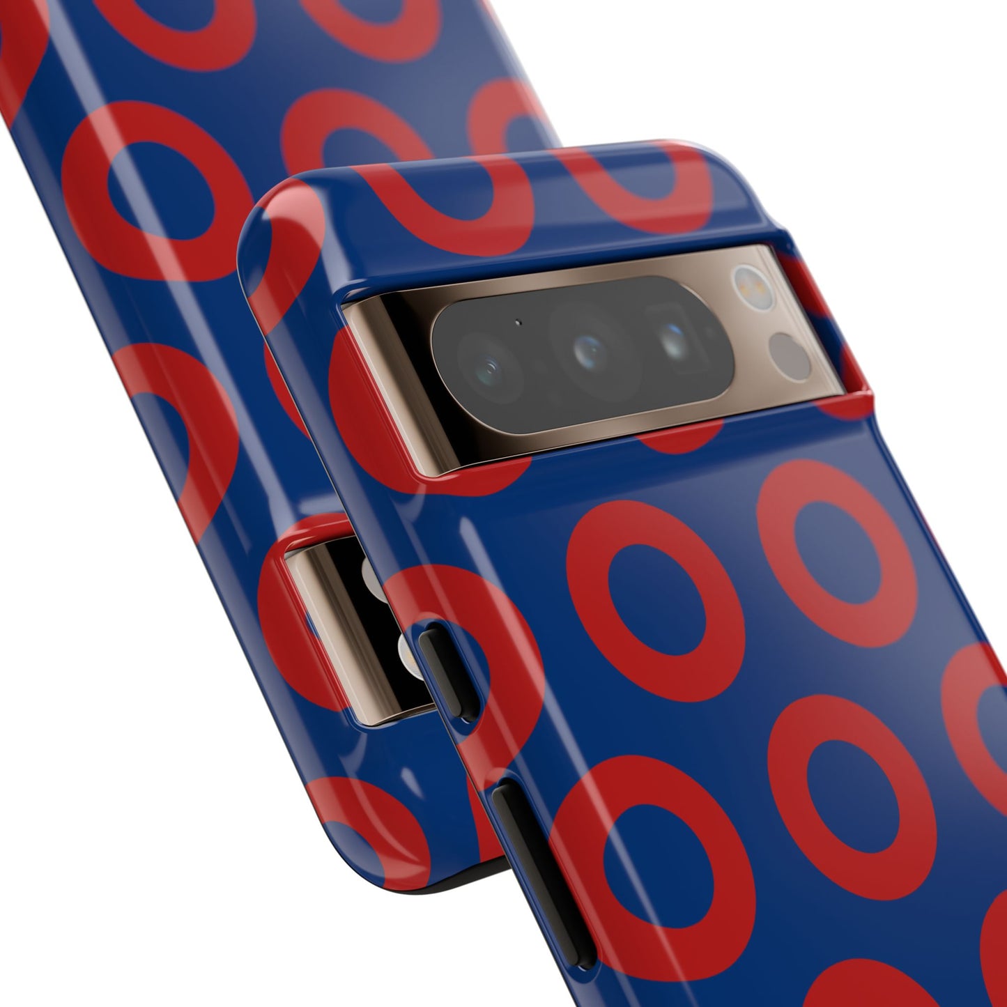 Fishman Donut Phone Case | Red/Blue | iPhone, Google, Samsung