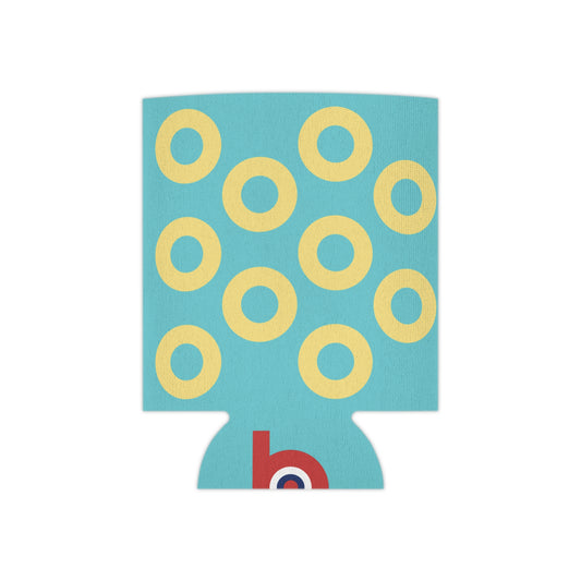 Phish Donut Koozie | Turquoise/ Yellow | Can Cooler Sleeve