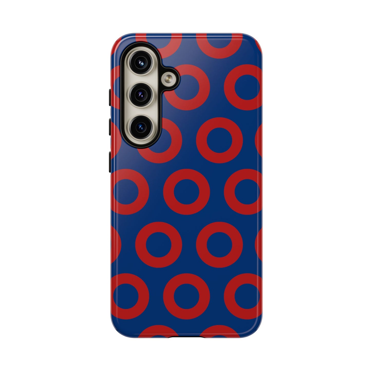 Fishman Donut Phone Case | Red/Blue | iPhone, Google, Samsung