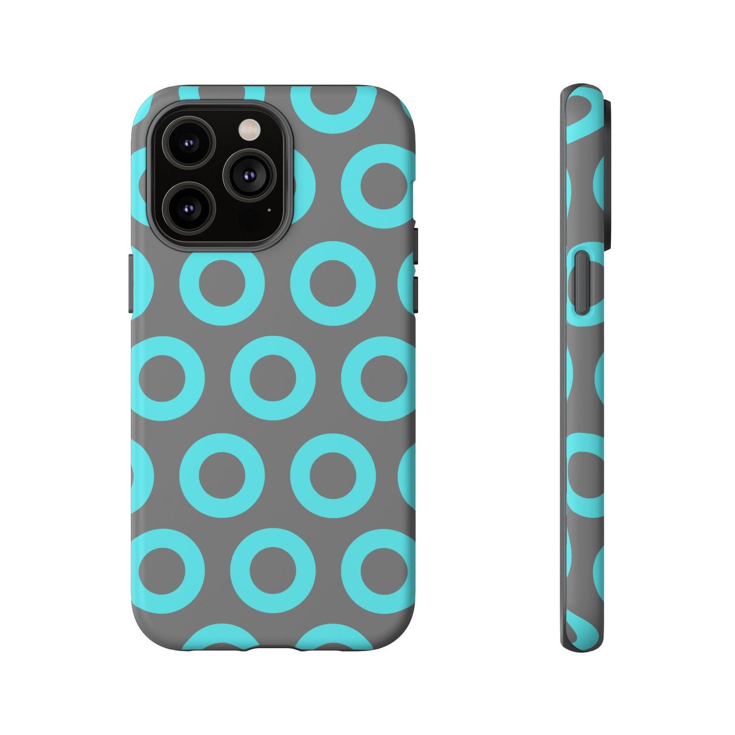 Fishman Donut Phone Case | Turquoise/Gray | | iPhone, Google, Samsung |