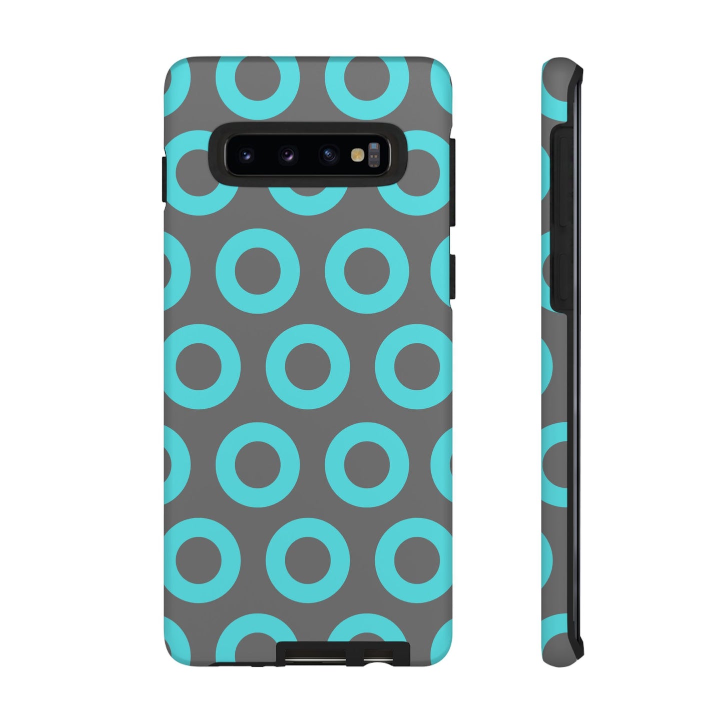 Fishman Donut Phone Case | Turquoise/Gray | | iPhone, Google, Samsung |