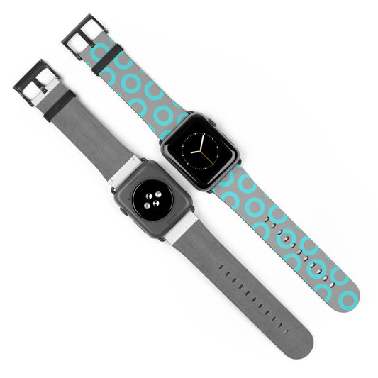 Fishman Donut Apple Watch Band | Turquoise/Gray | 2 lengths available