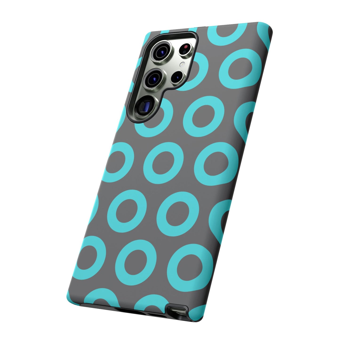 Fishman Donut Phone Case | Turquoise/Gray | | iPhone, Google, Samsung |