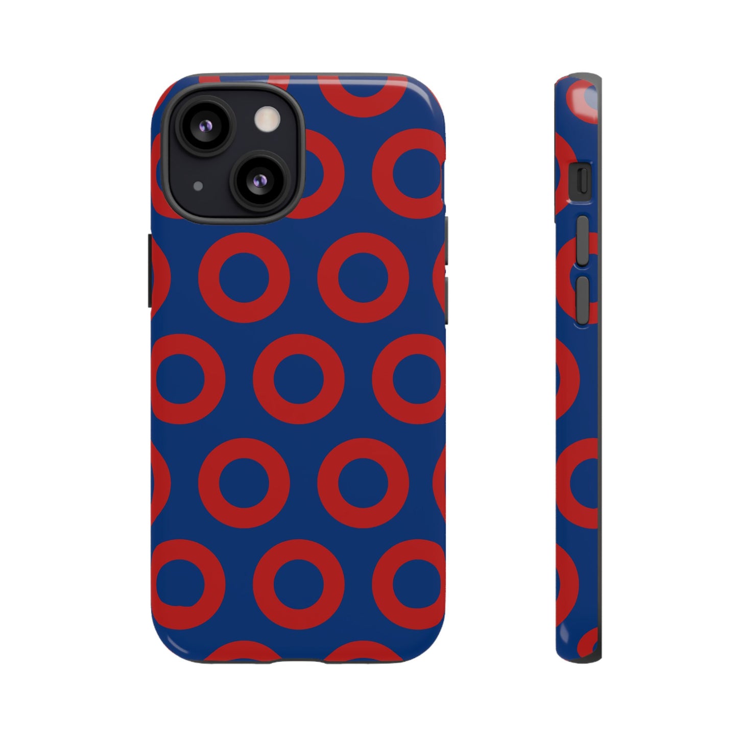 Fishman Donut Phone Case | Red/Blue | iPhone, Google, Samsung