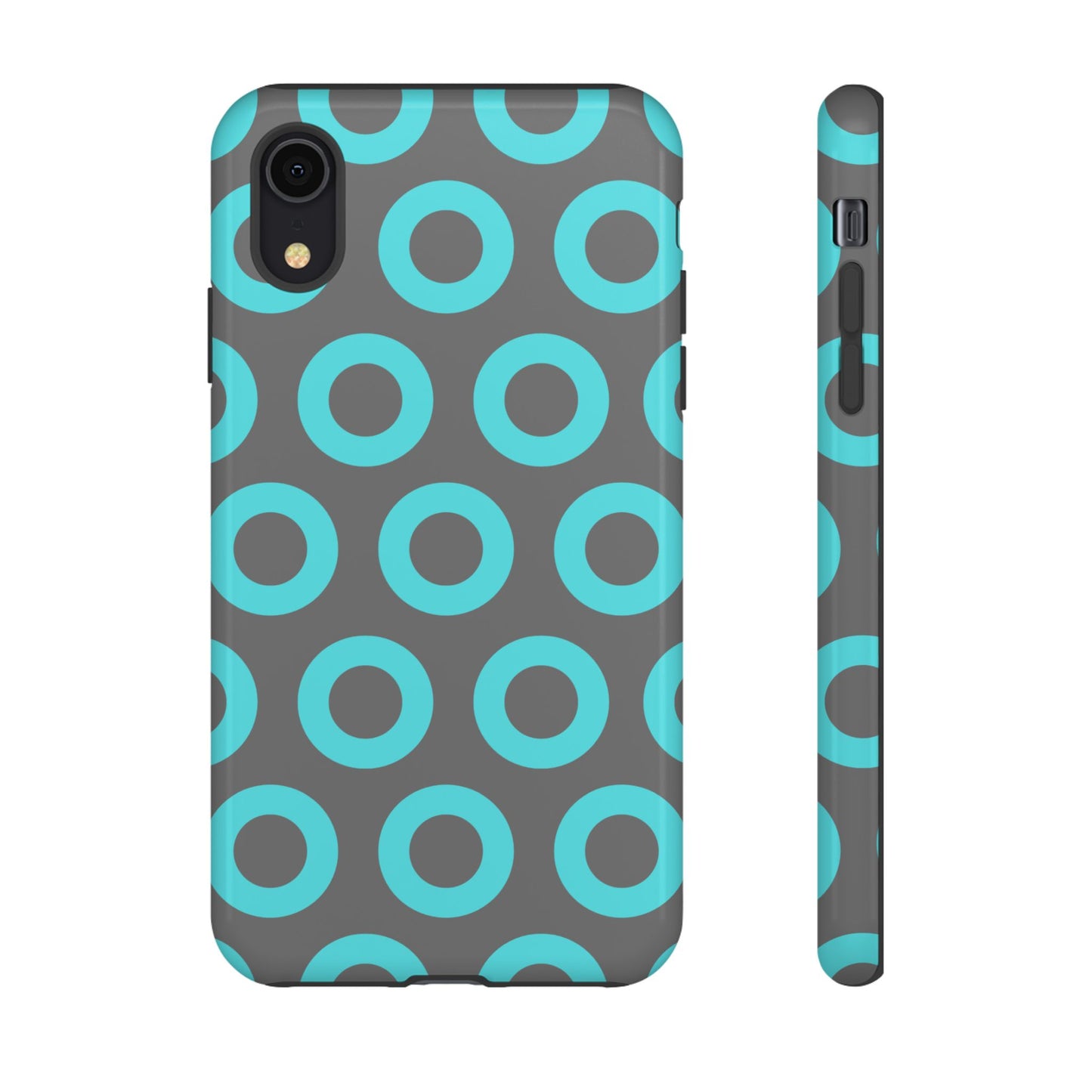 Fishman Donut Phone Case | Turquoise/Gray | | iPhone, Google, Samsung |