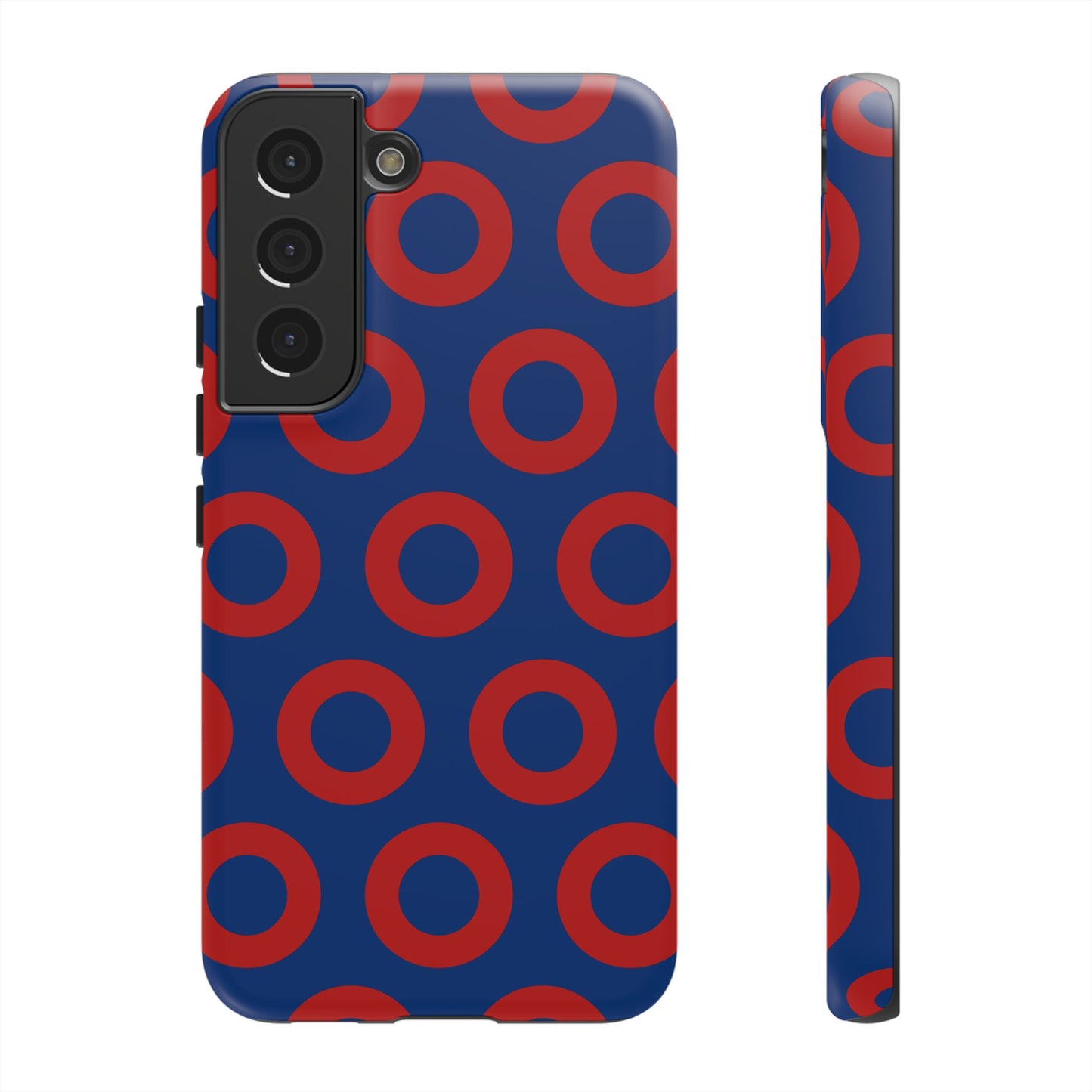 Fishman Donut Phone Case | Red/Blue | iPhone, Google, Samsung