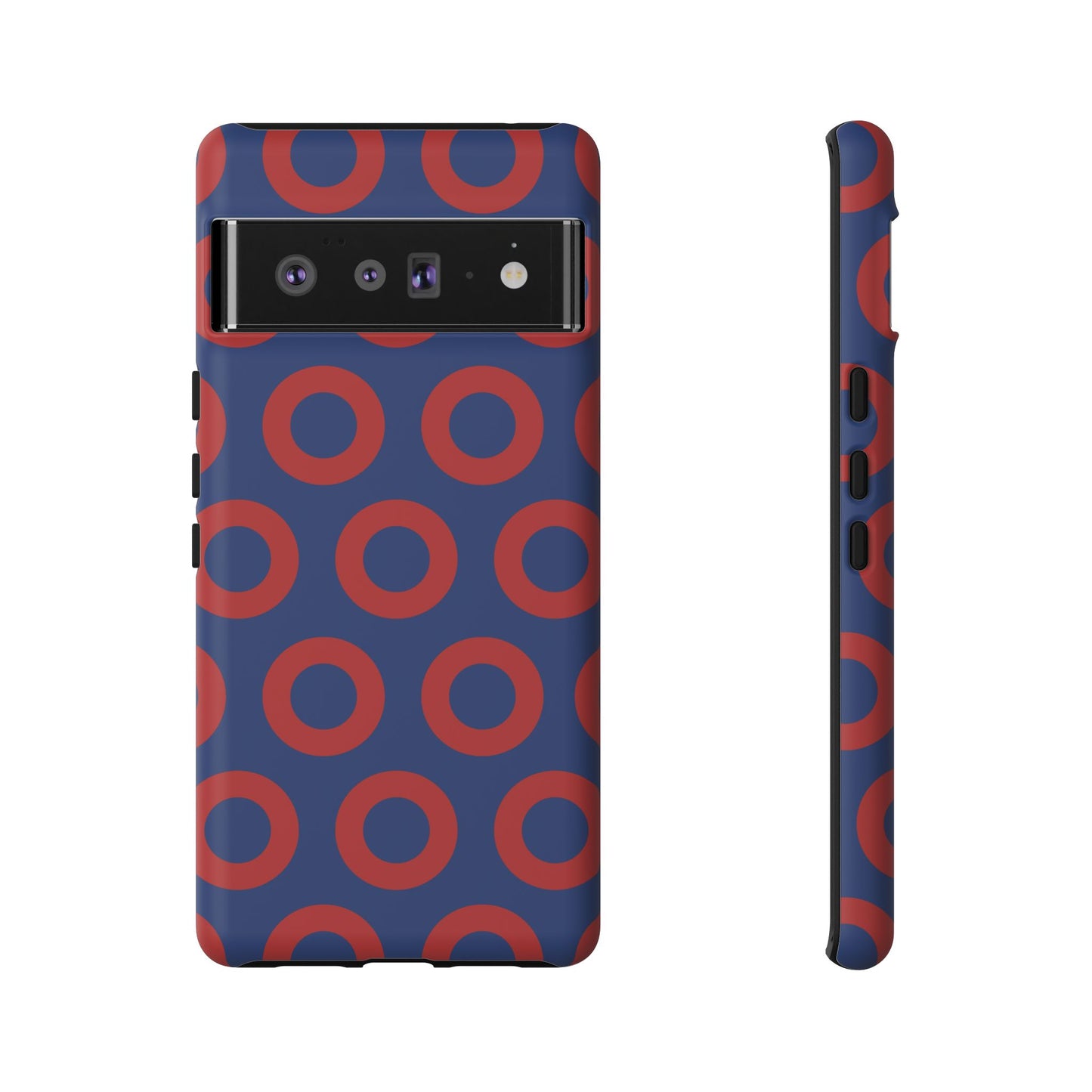 Fishman Donut Phone Case | Red/Blue | iPhone, Google, Samsung