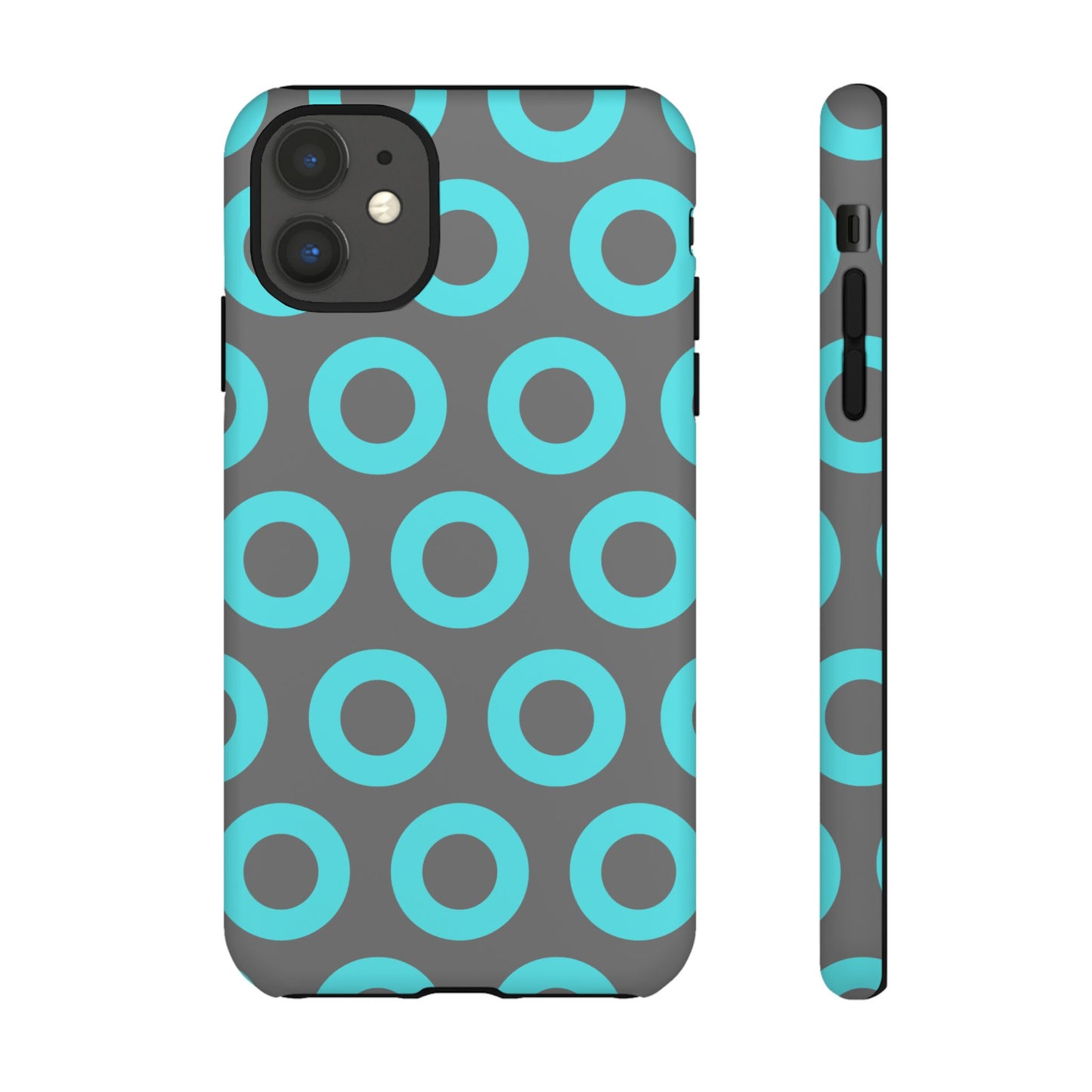 Fishman Donut Phone Case | Turquoise/Gray | | iPhone, Google, Samsung |