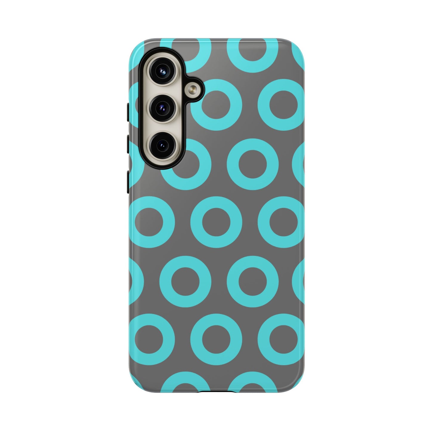 Fishman Donut Phone Case | Turquoise/Gray | | iPhone, Google, Samsung |