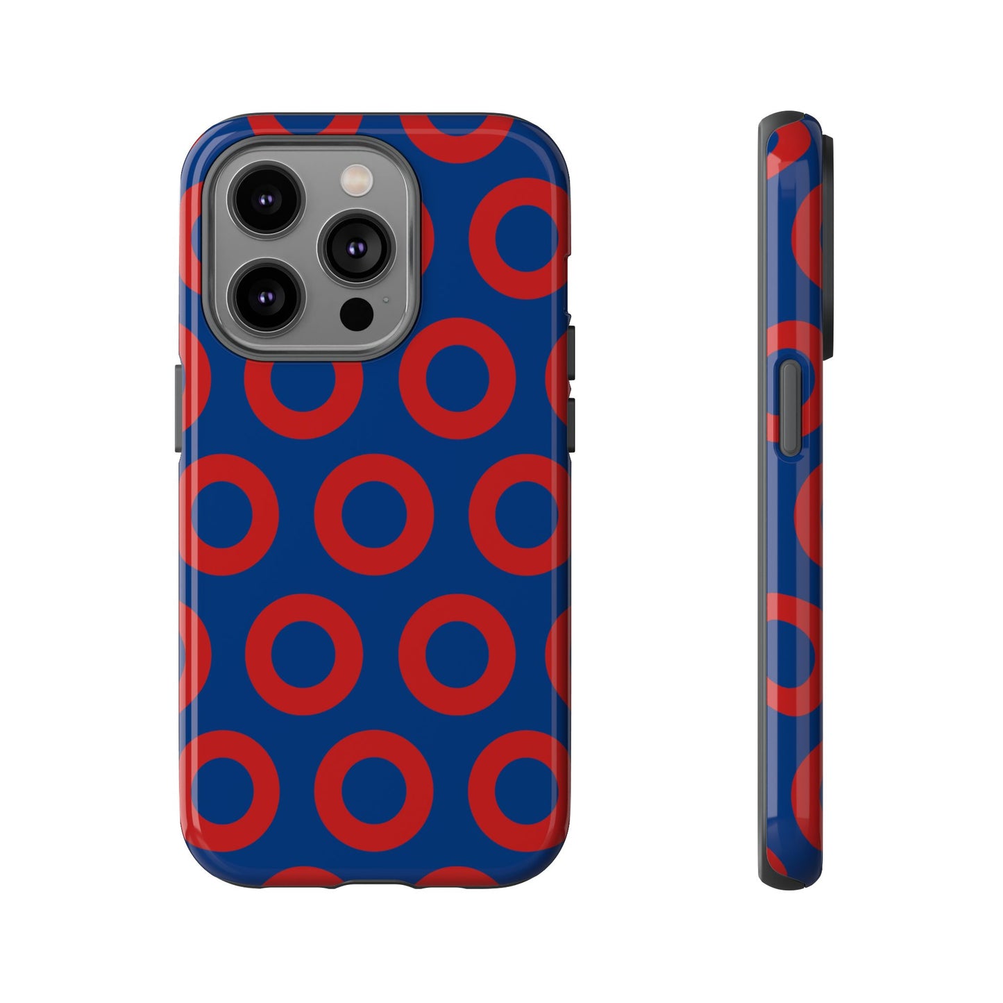 Fishman Donut Phone Case | Red/Blue | iPhone, Google, Samsung